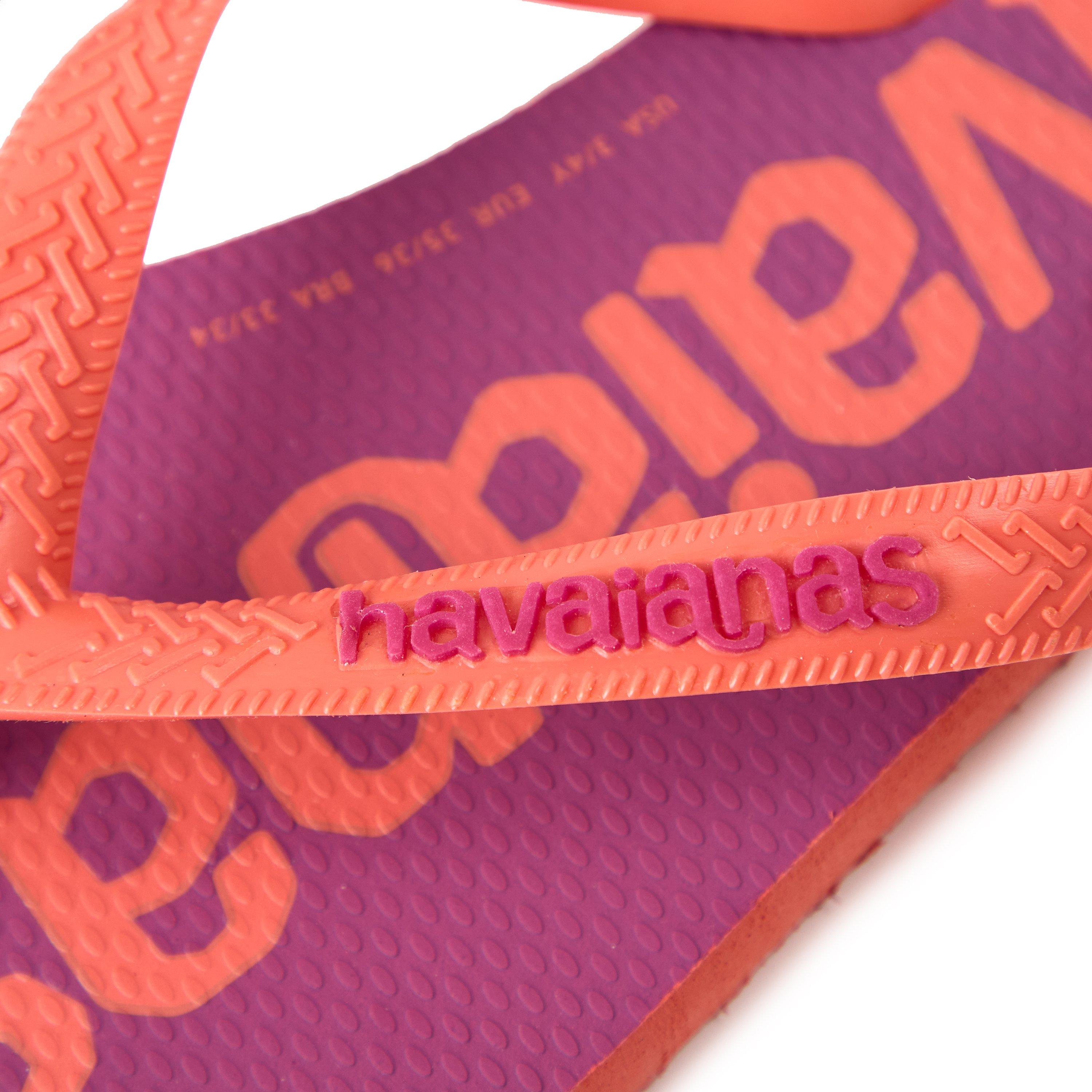 Salmon - Havaianas - Women's Top Logomania Ruby Red Flip Flops - 3