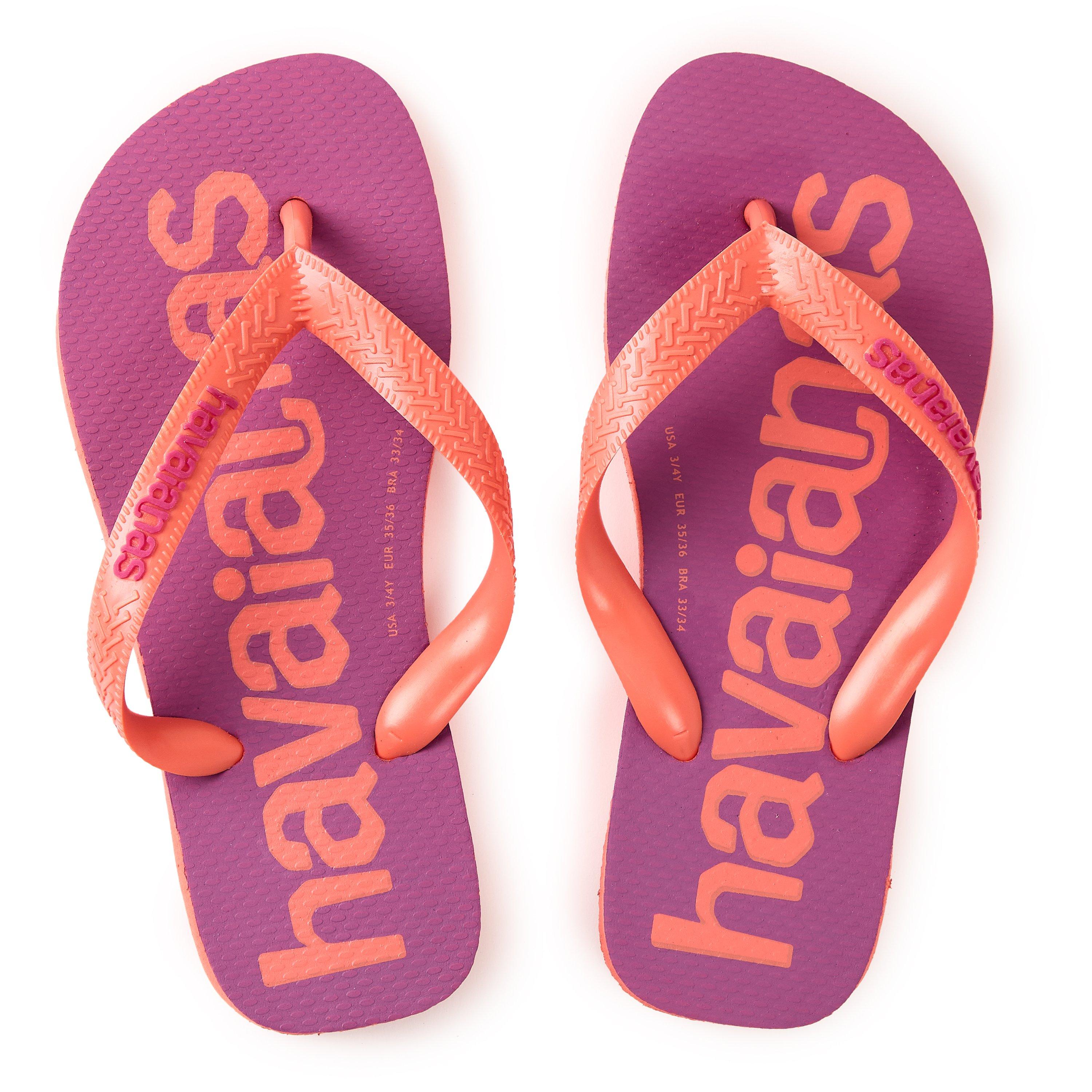 Salmon - Havaianas - Women's Top Logomania Ruby Red Flip Flops - 4