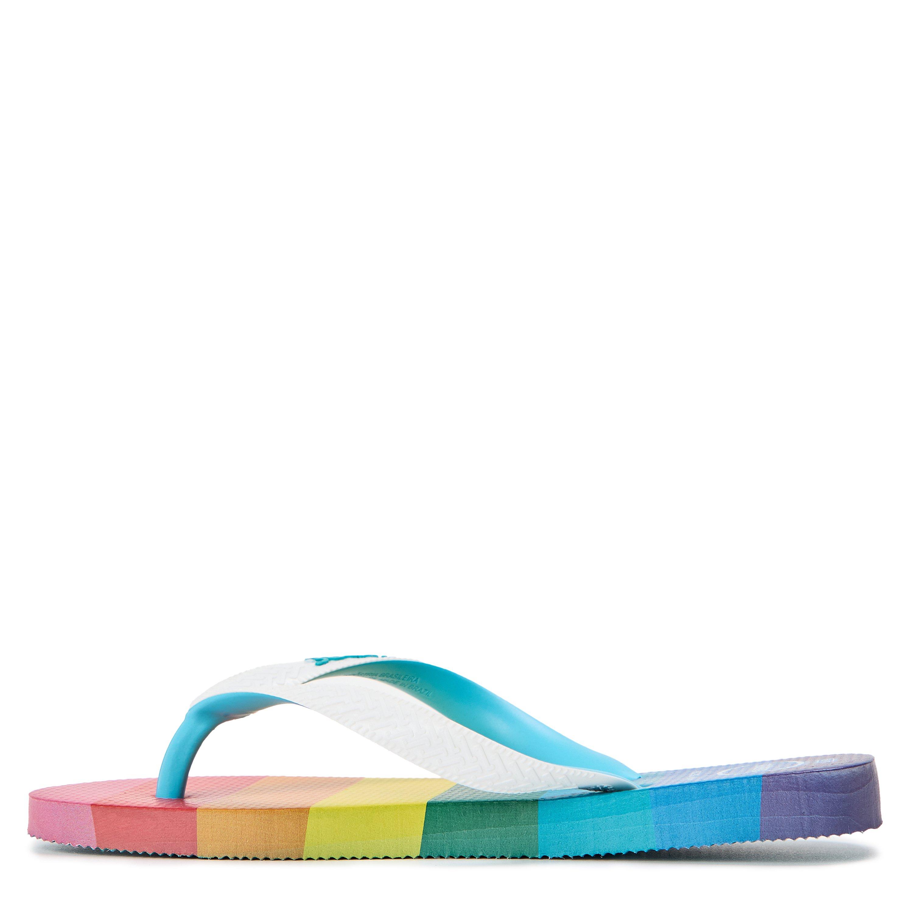 Blue - Havaianas - Hav. Top Pride Allover Blue 33/34 Flip Flops Womens - 2