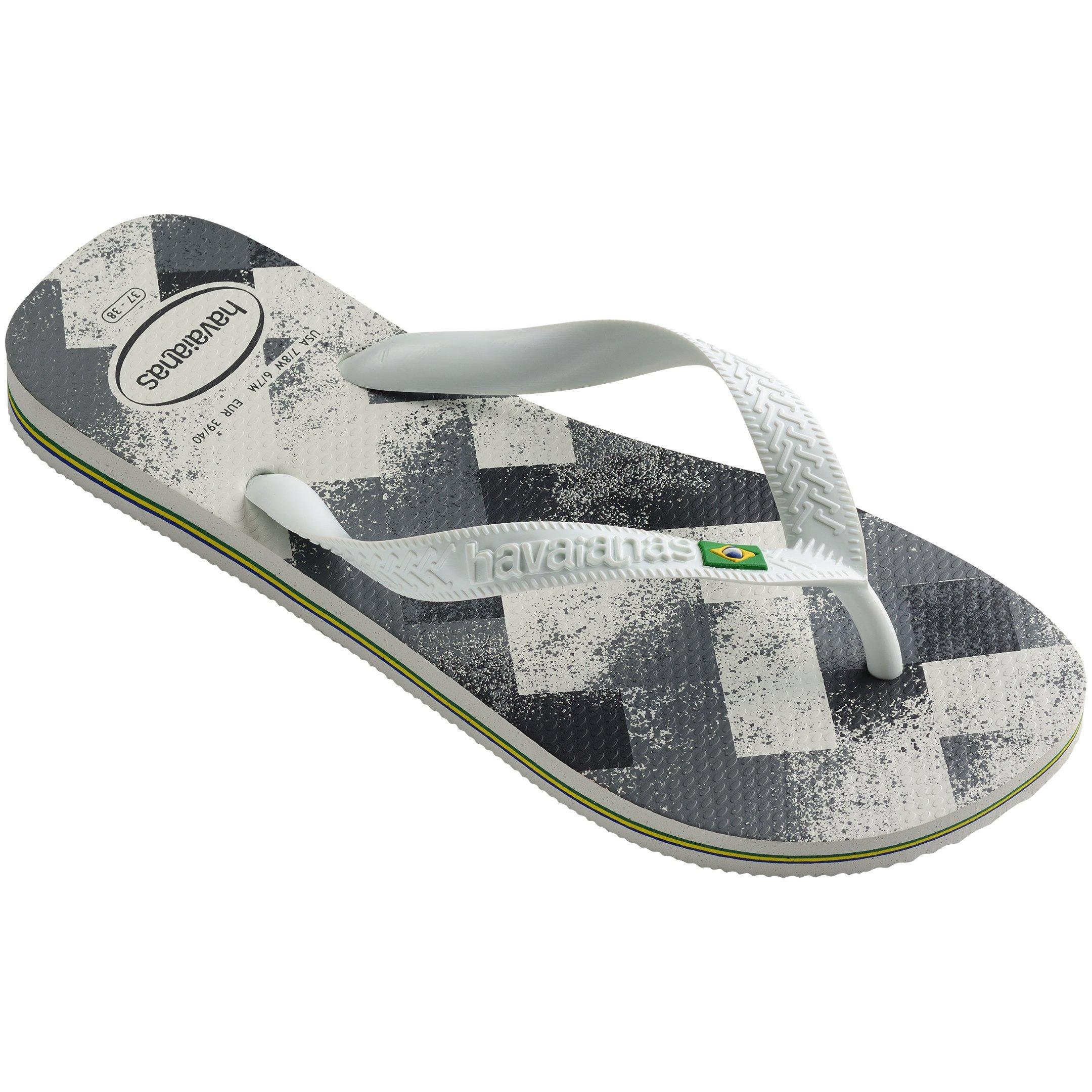 White/Grey - Havaianas - Hav. Brasil Fresh Rose Gum 33/34 Flip Flops Womens - 2