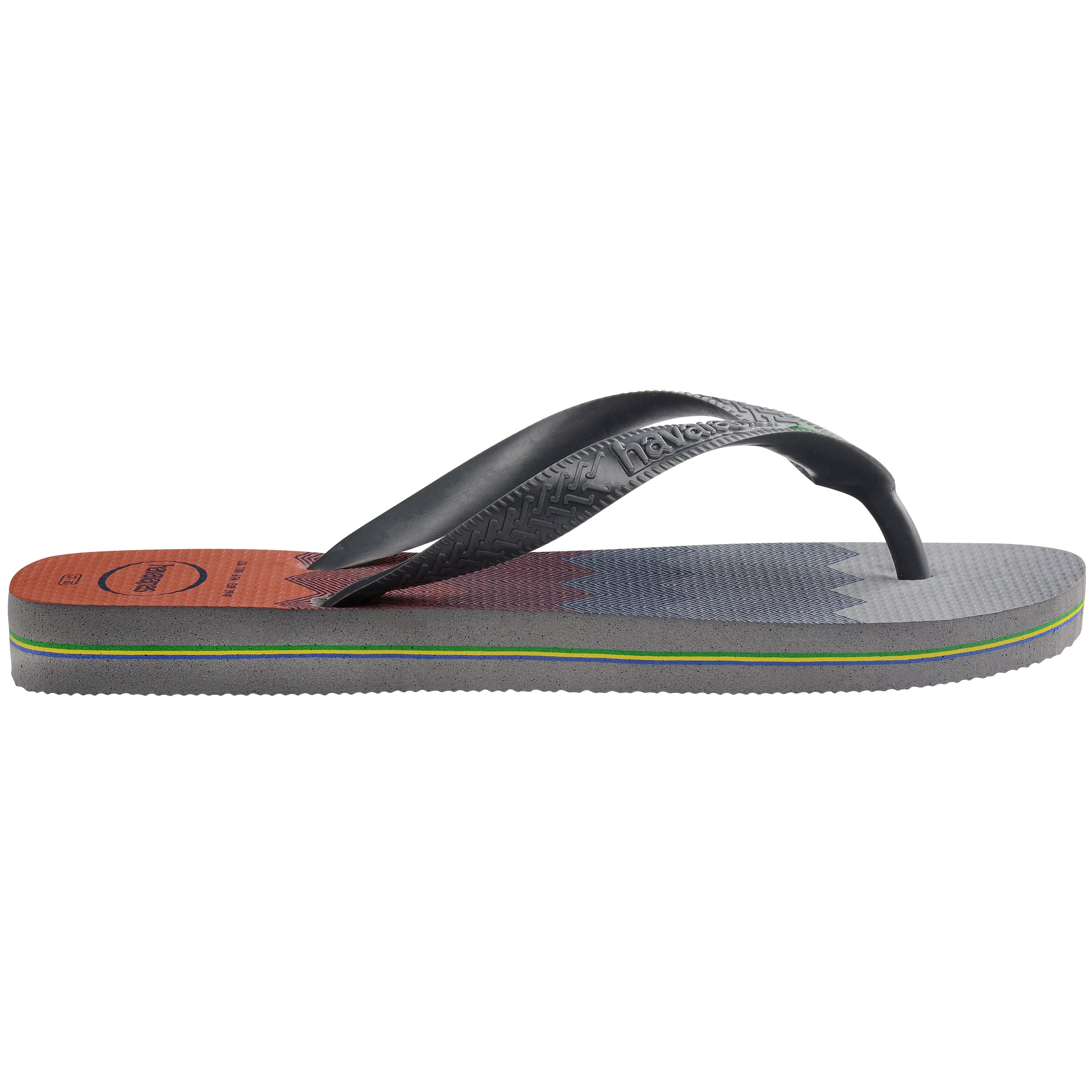Havaianas Women's Brasil Fresh Black Flip Flops - Steel Grey - 3/4