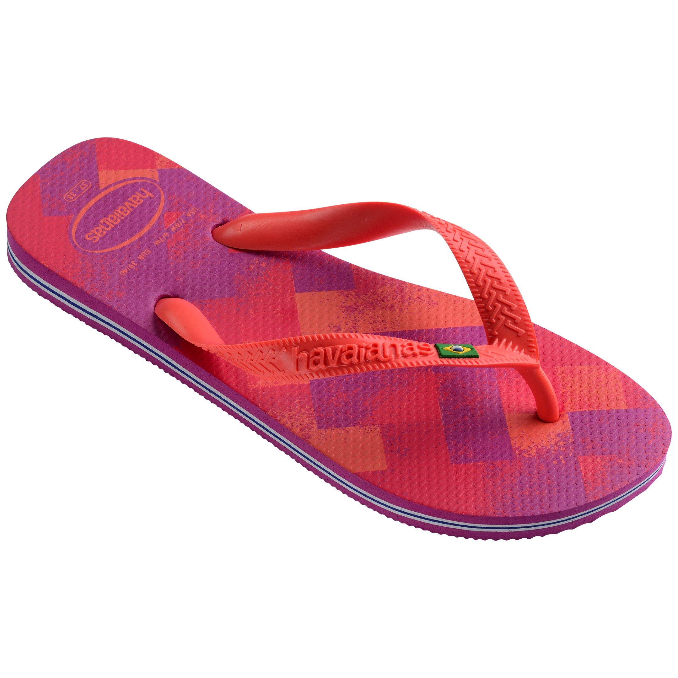 Rose Gum - Havaianas - Women's Brasil Fresh Black Flip Flops - 2