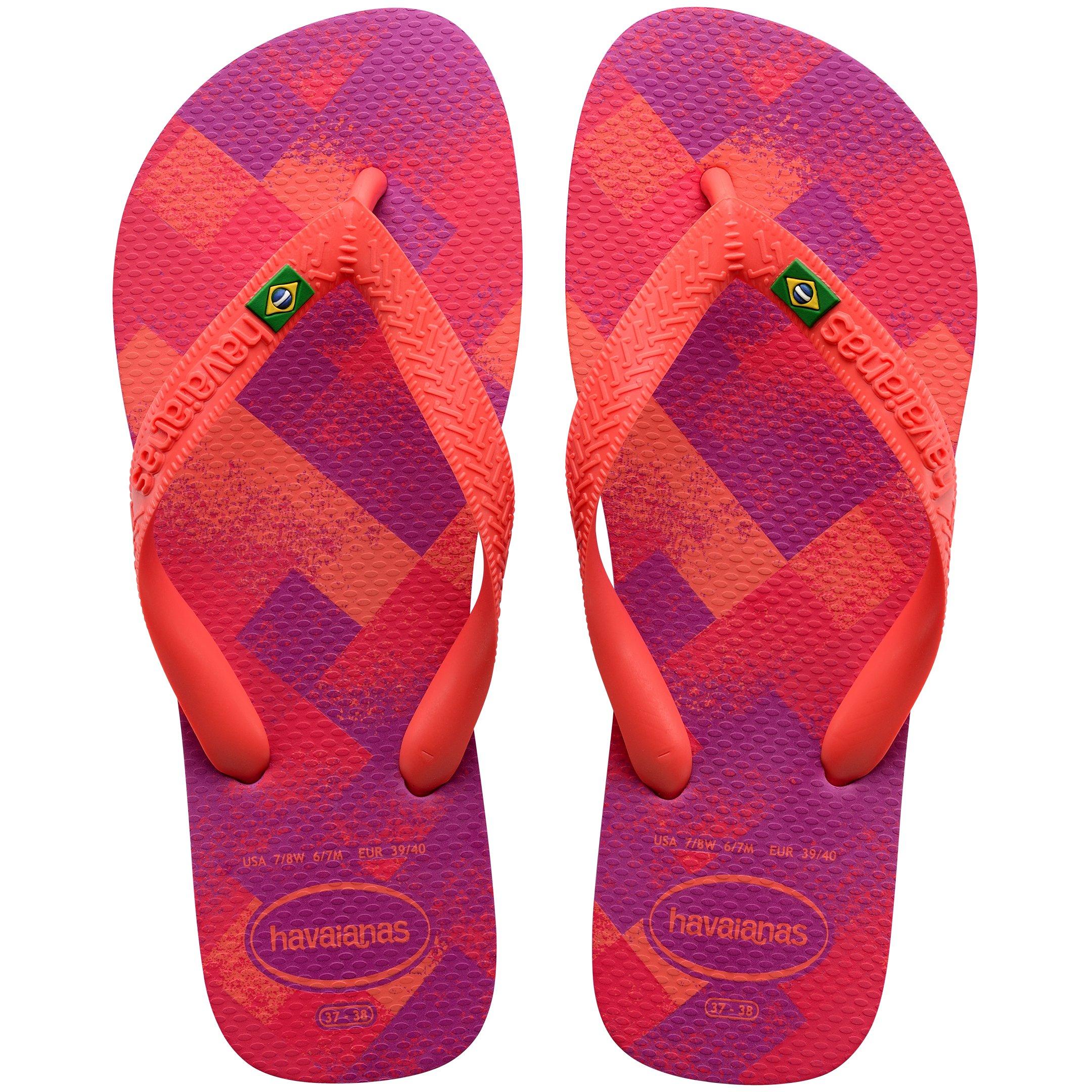Rose Gum - Havaianas - Women's Brasil Fresh Black Flip Flops - 3