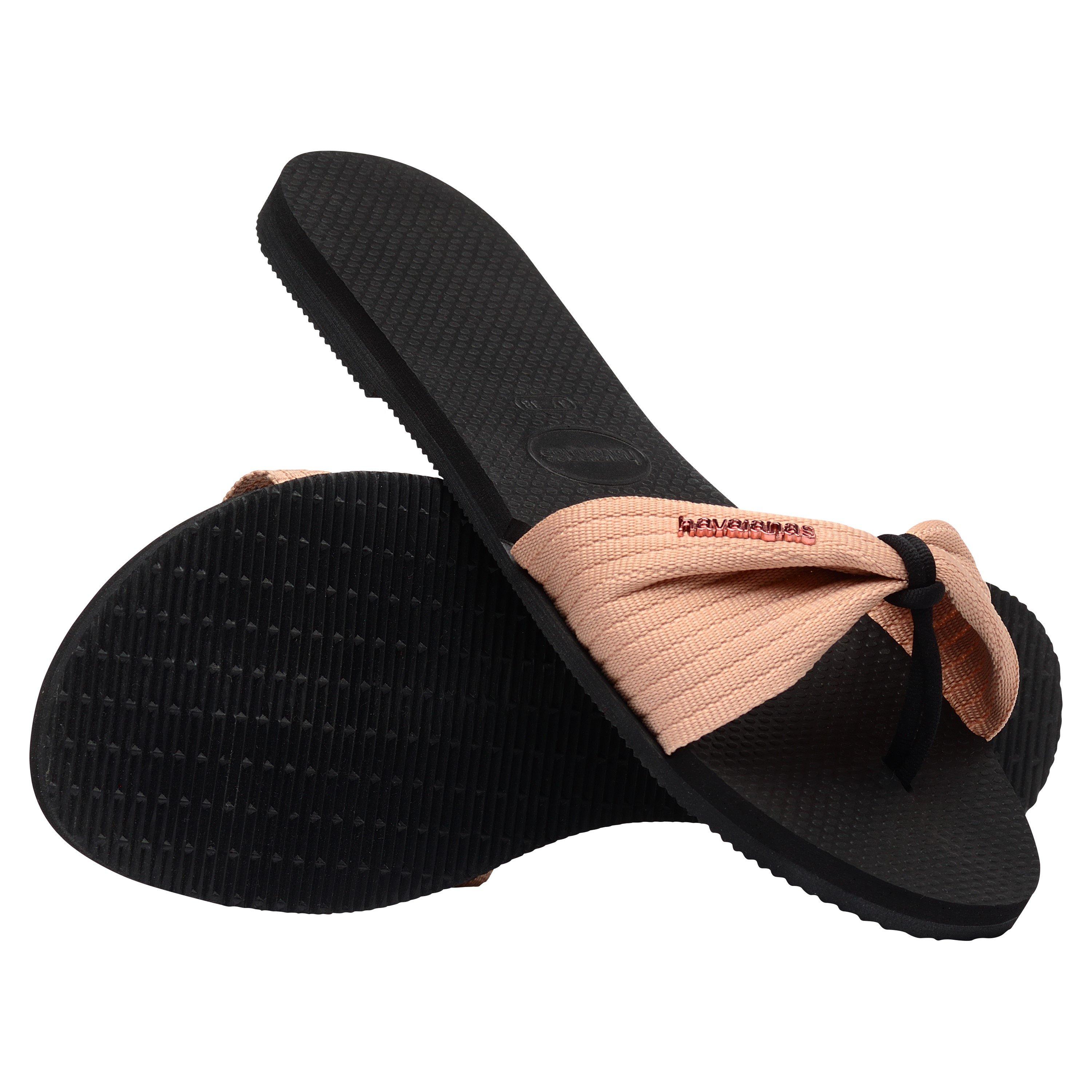 Crna - Havaianas - Hav. You St Tropez Basic Black 33/3 Flip Flops Womens - 3