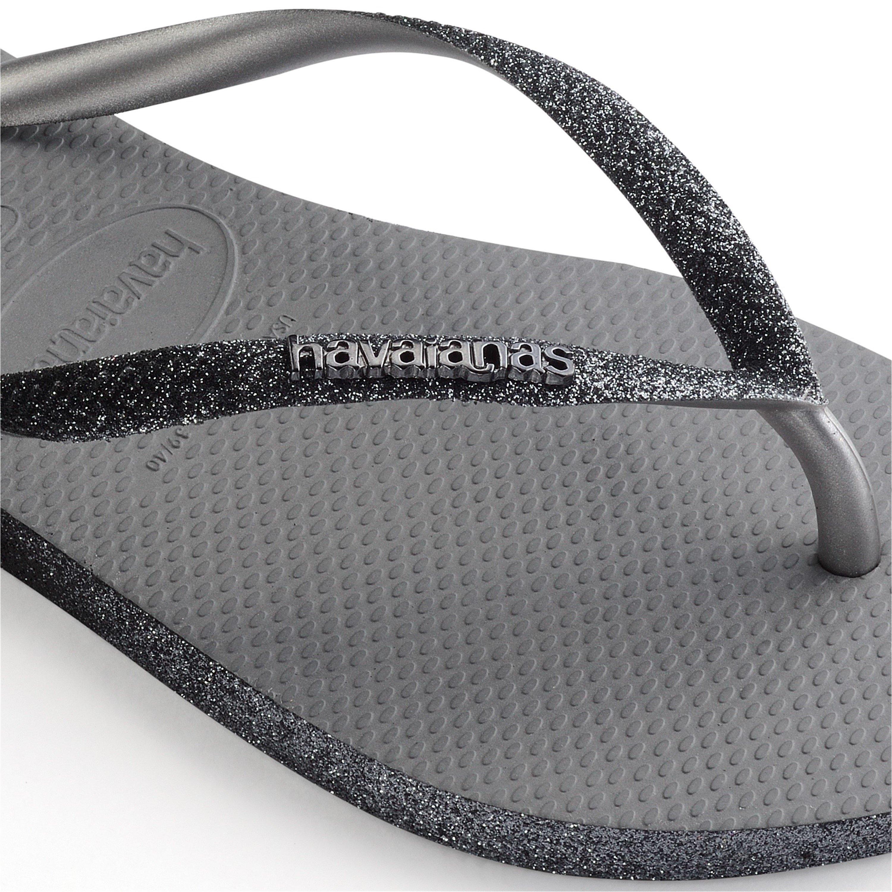 Steel Grey - Havaianas - Hav. Slim Sparkle Ii Steel Grey 33/ Flip Flops Womens - 3
