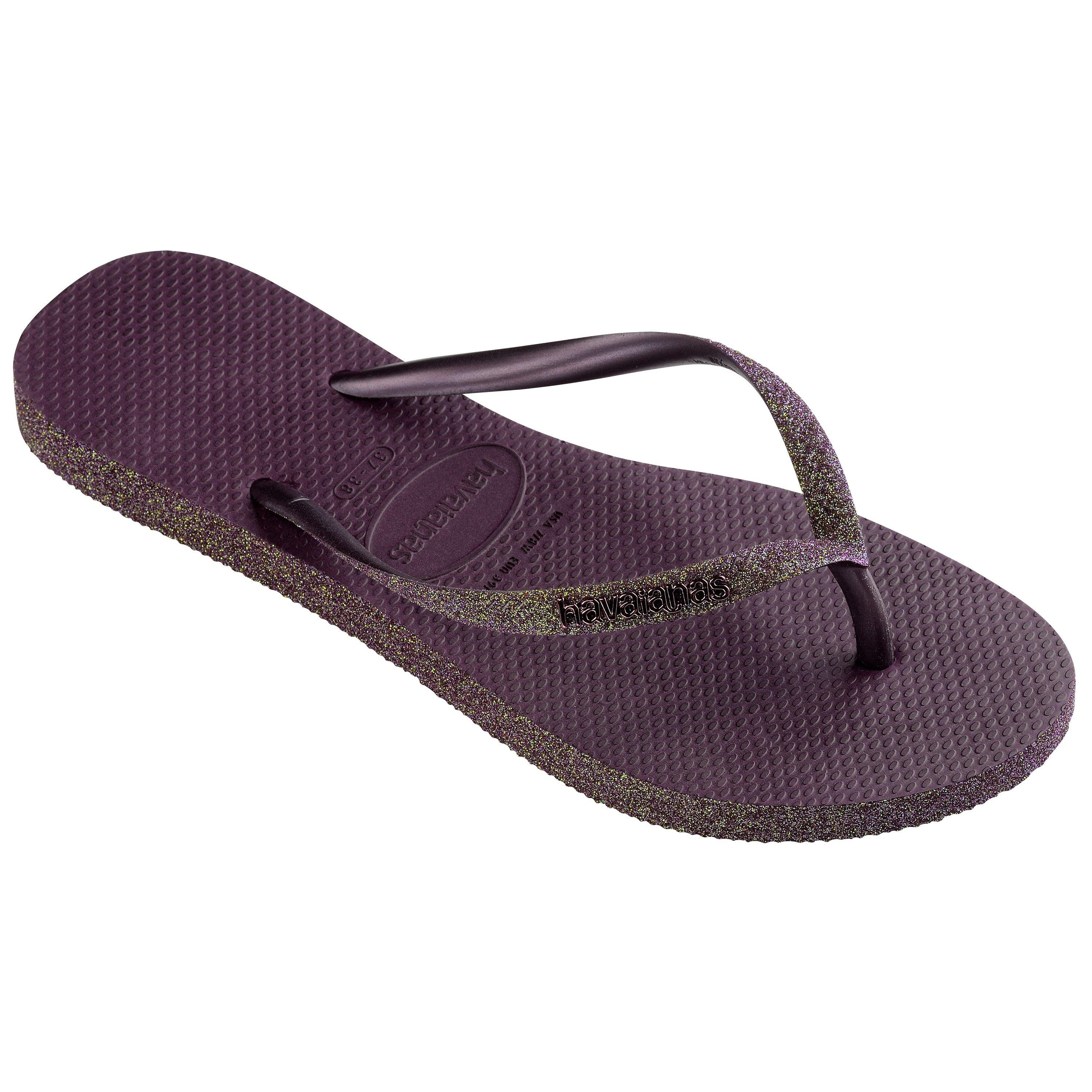 Aubergine - Havaianas - Hav. Slim Sparkle Ii Aubergine 33/3 Flip Flops Womens - 2