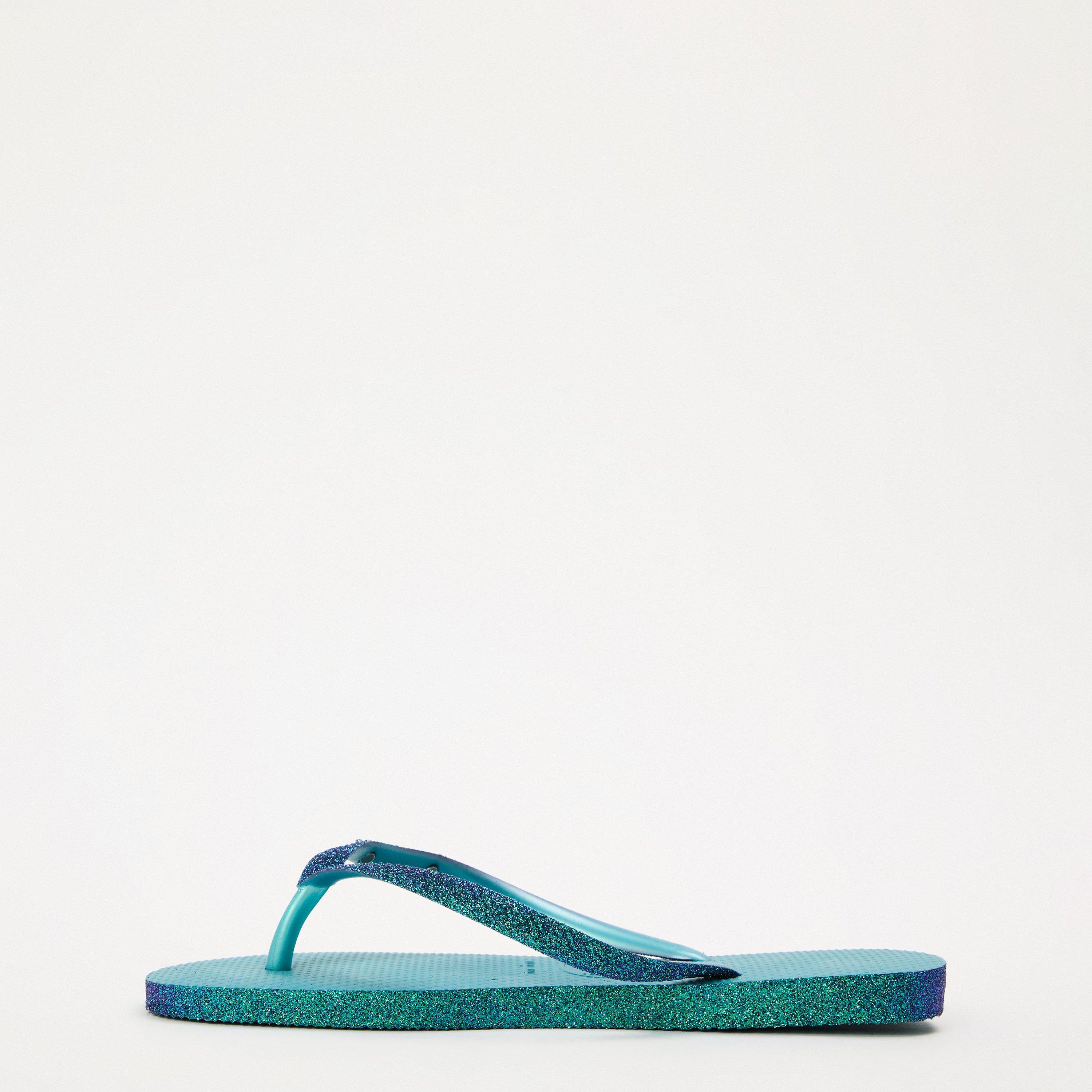 Blue - Havaianas - Hav. Slim Sparkle Ii Nautical Blue Flip Flops Womens - 2