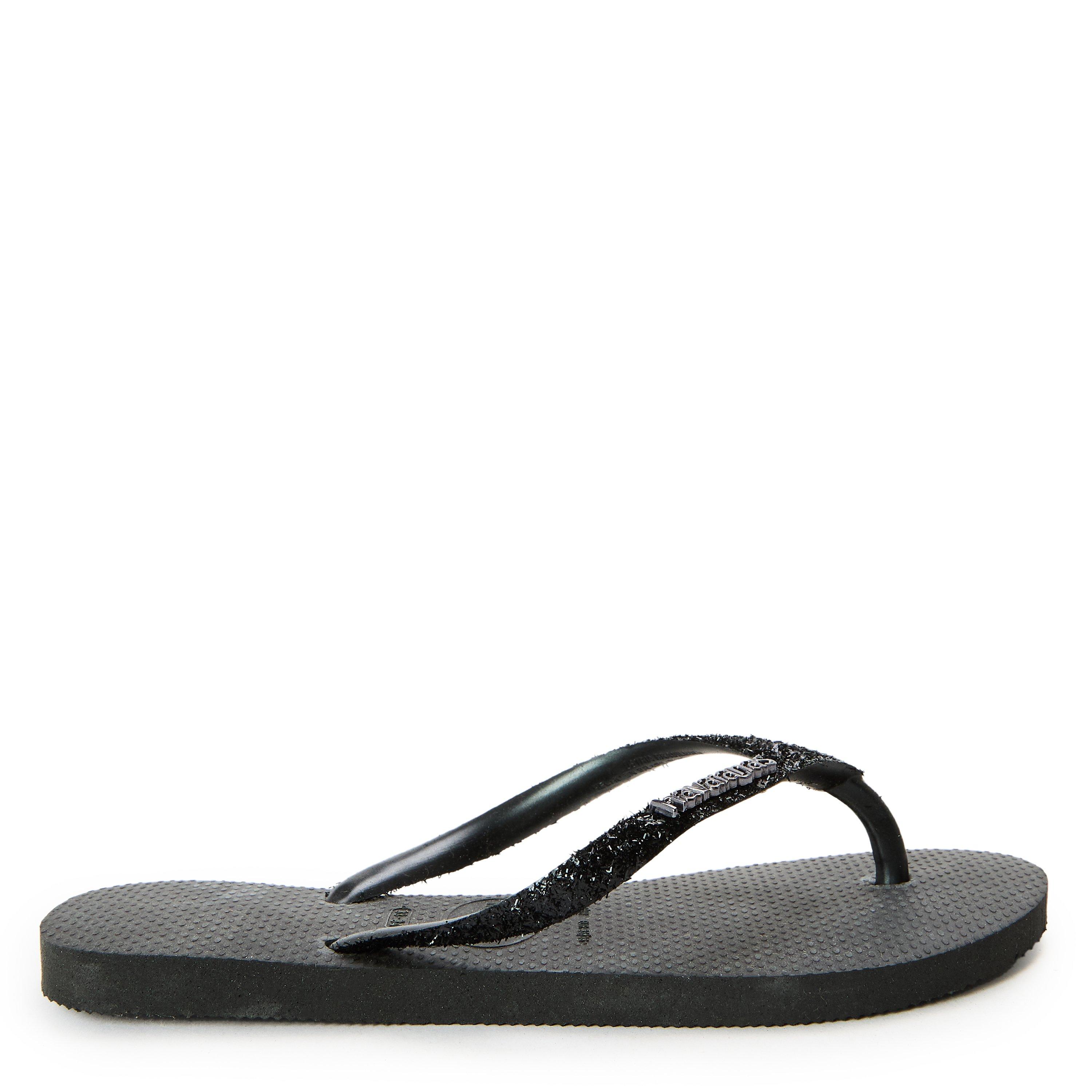 Black/Grey - Havaianas - Hav. Slim Glitter Ii Black/Dark Gre Flip Flops Womens - 1