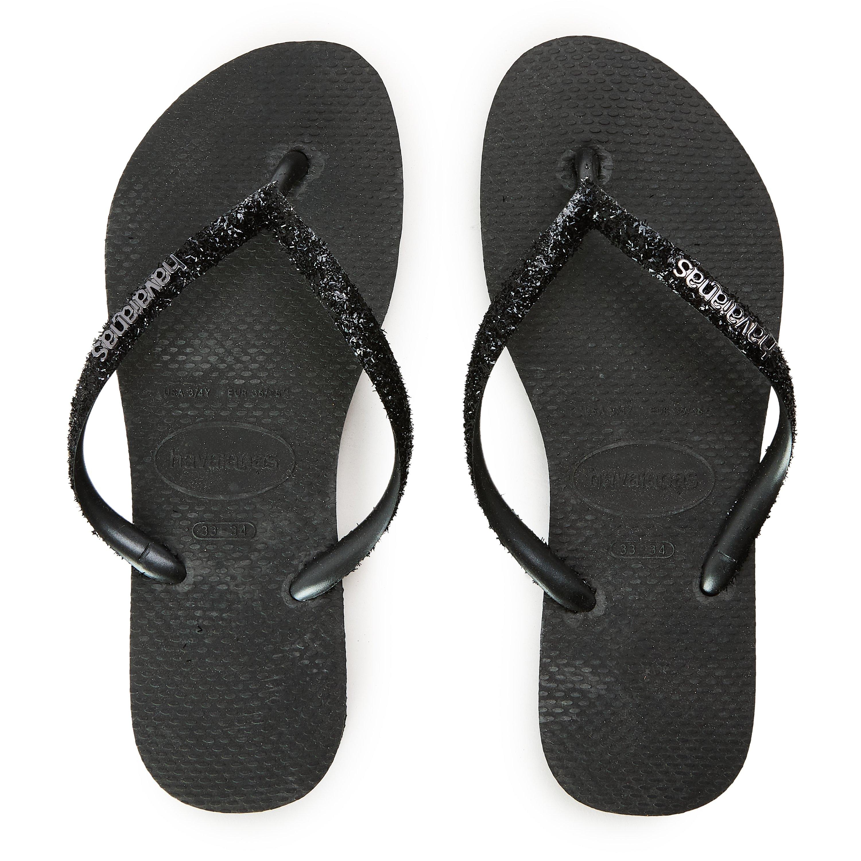 Black/Grey - Havaianas - Hav. Slim Glitter Ii Black/Dark Gre Flip Flops Womens - 4