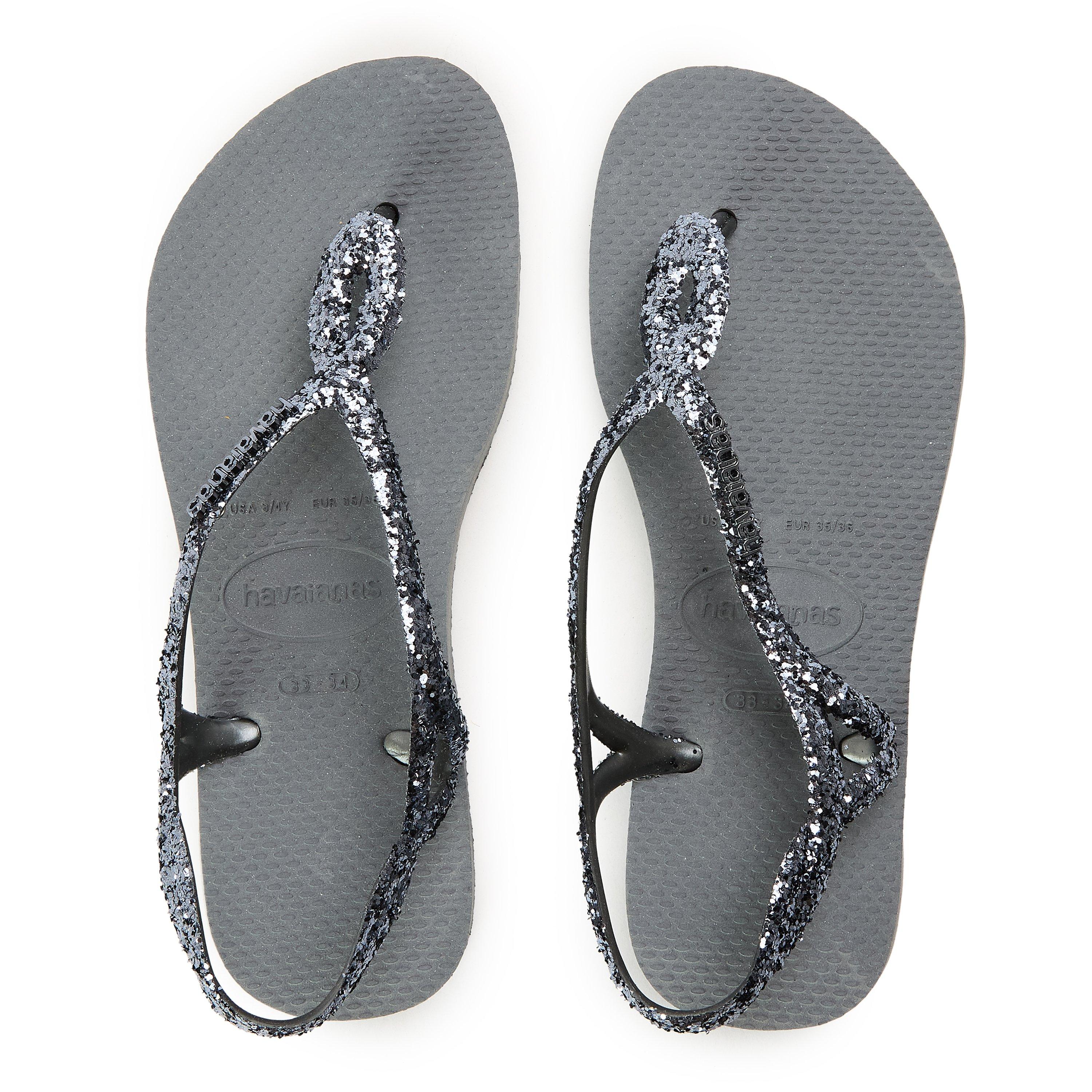 Steel Grey - Havaianas - Hav. Luna Premium Ii Steel Grey 33/ Flip Flops Womens - 4