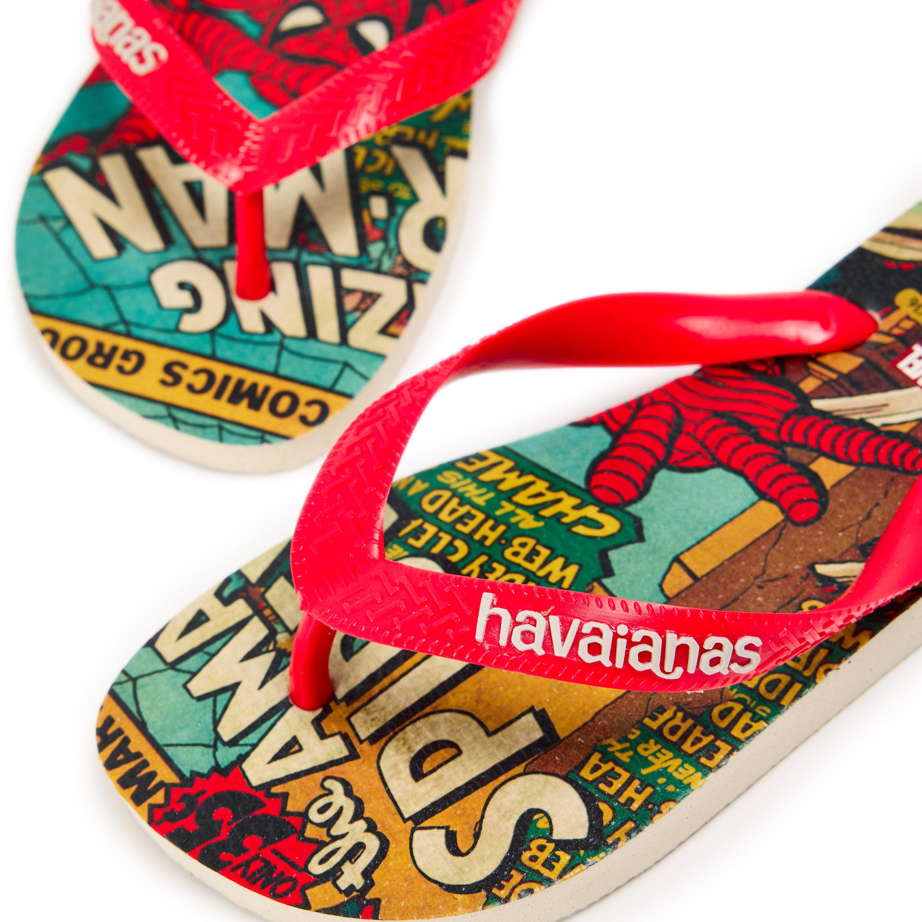 Beige/Rubinrot - Havaianas - Women's Top Marvel Classics Beige Flip Flops - 3