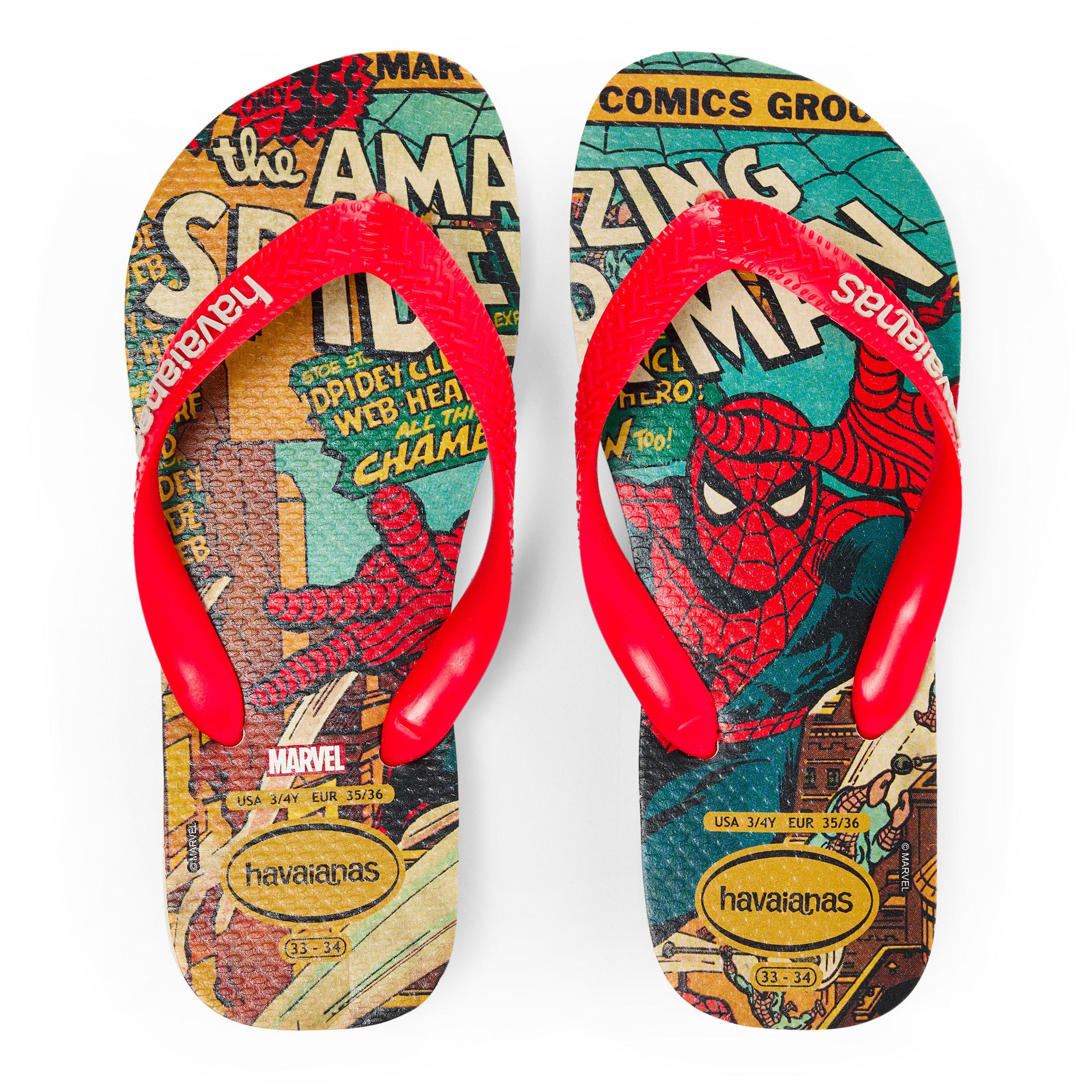 Beige/Rubinrot - Havaianas - Women's Top Marvel Classics Beige Flip Flops - 4