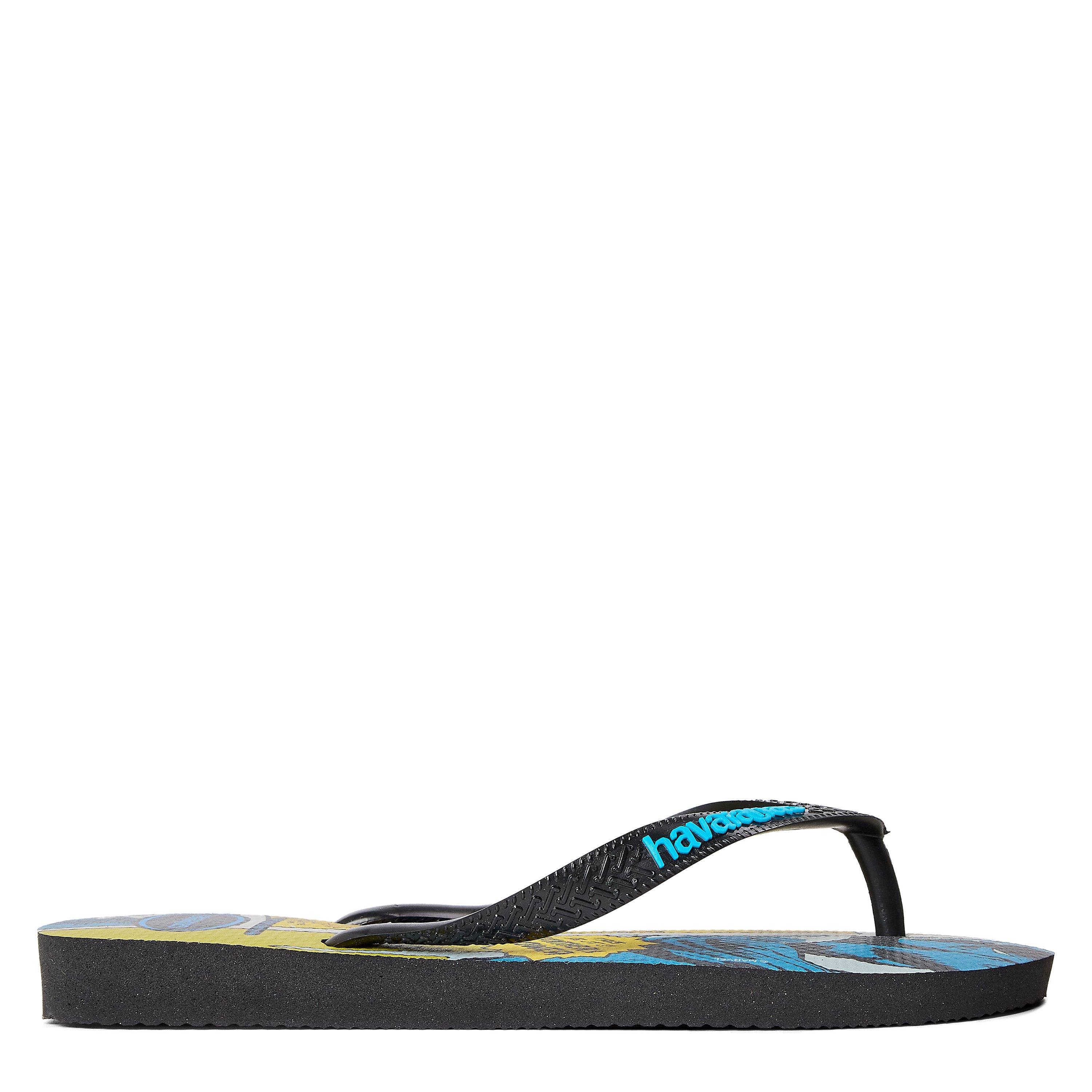 Black/Black - Havaianas - Hav. Top Marvel Classics Beige Stra Flip Flops Womens - 1