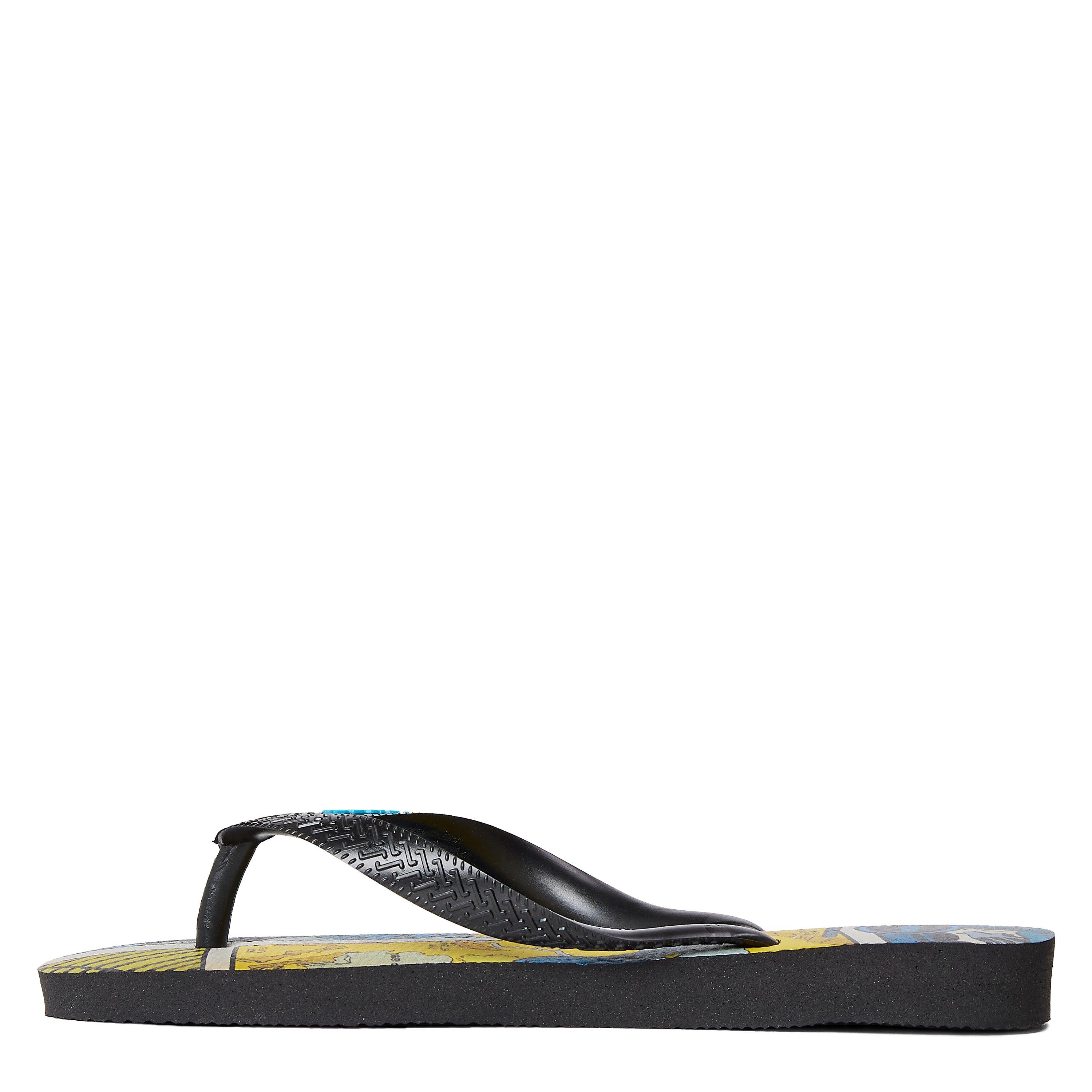 Black/Black - Havaianas - Hav. Top Marvel Classics Beige Stra Flip Flops Womens - 2