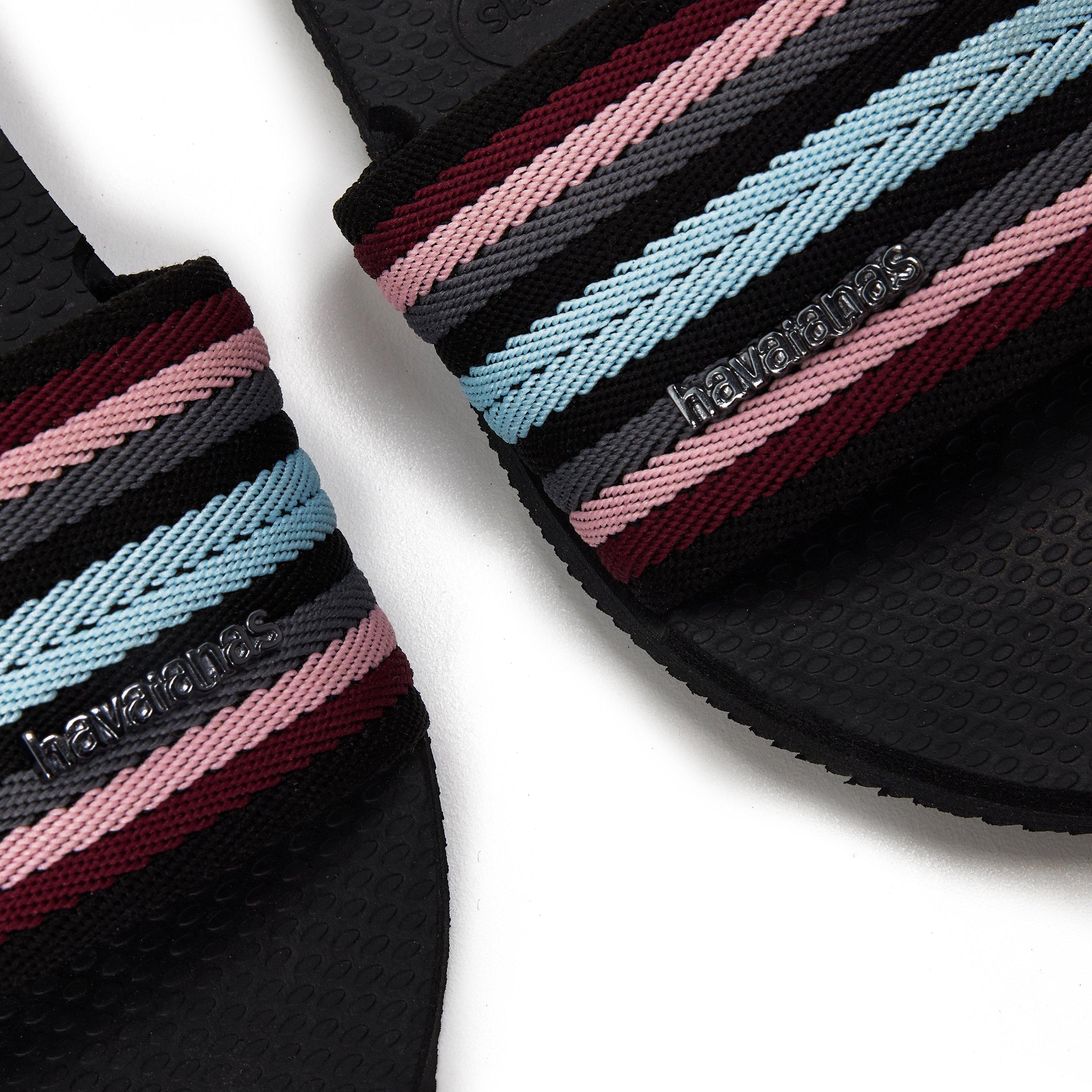 Black - Havaianas - Hav. You Malta Mix Black 33/34 Flip Flops Womens - 3