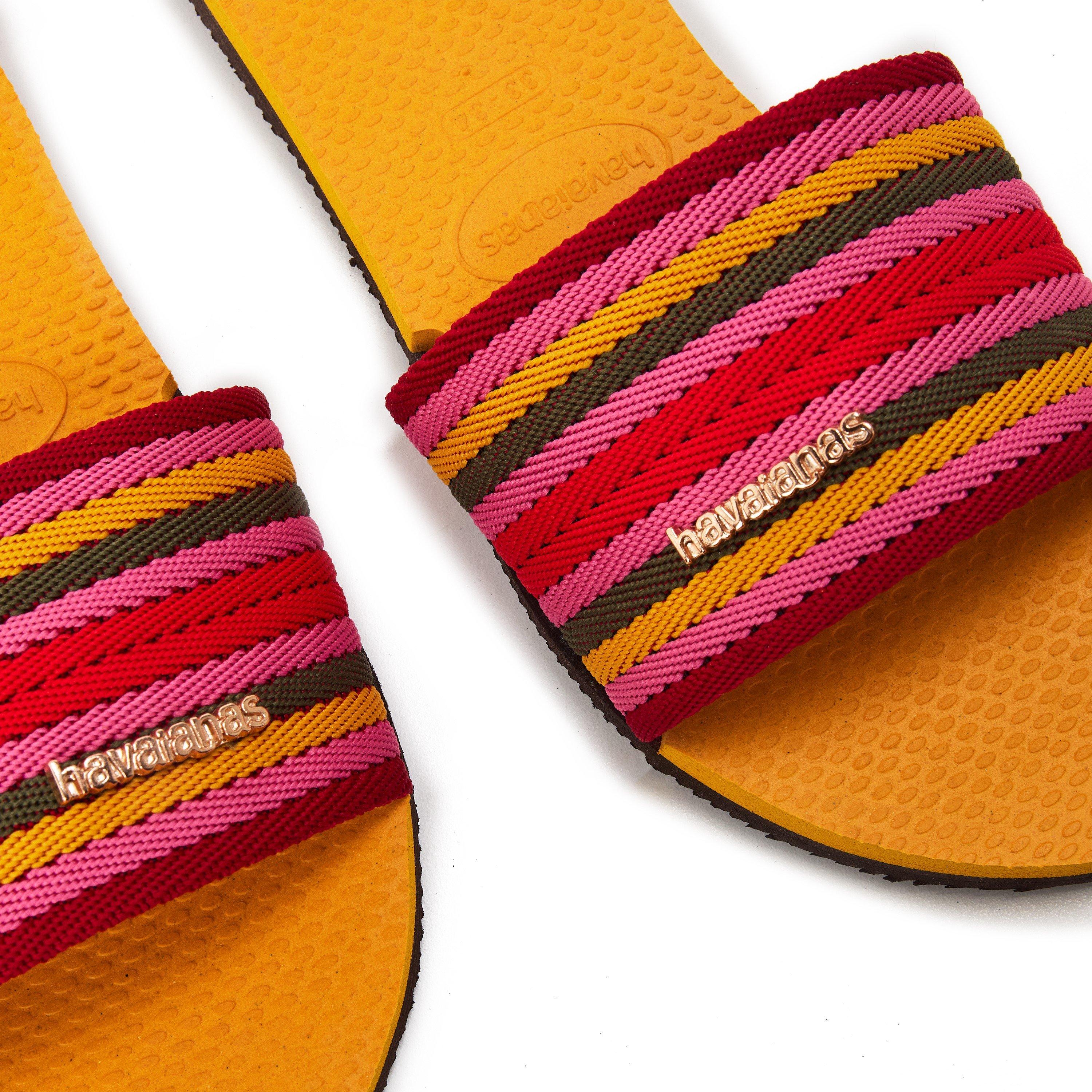 Orange Citrus - Havaianas - Women's Hav. You Malta Mix Black Flip Flops - 3
