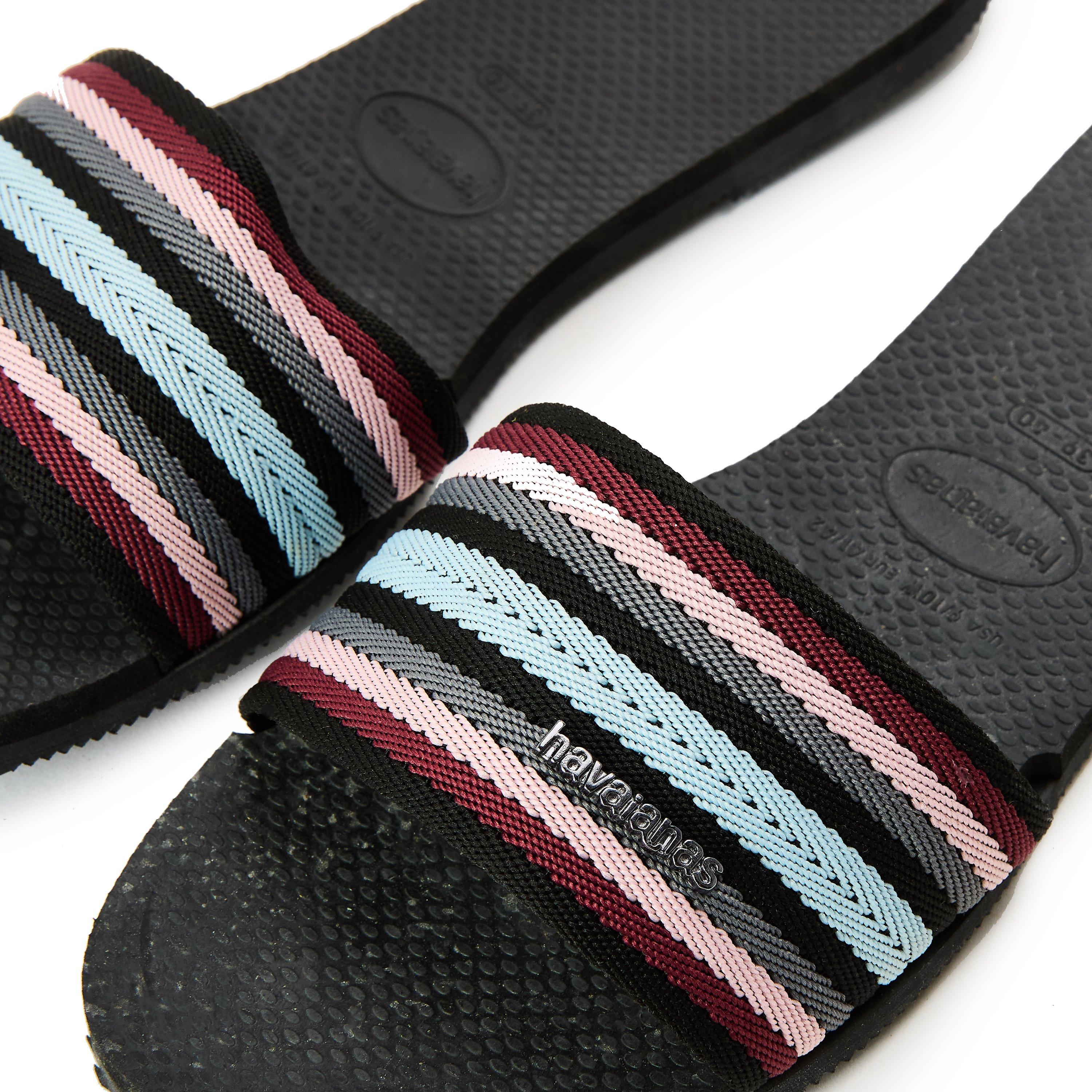 Black - Havaianas - Hav. You Malta Mix Black 35/36 Flip Flops Womens - 3