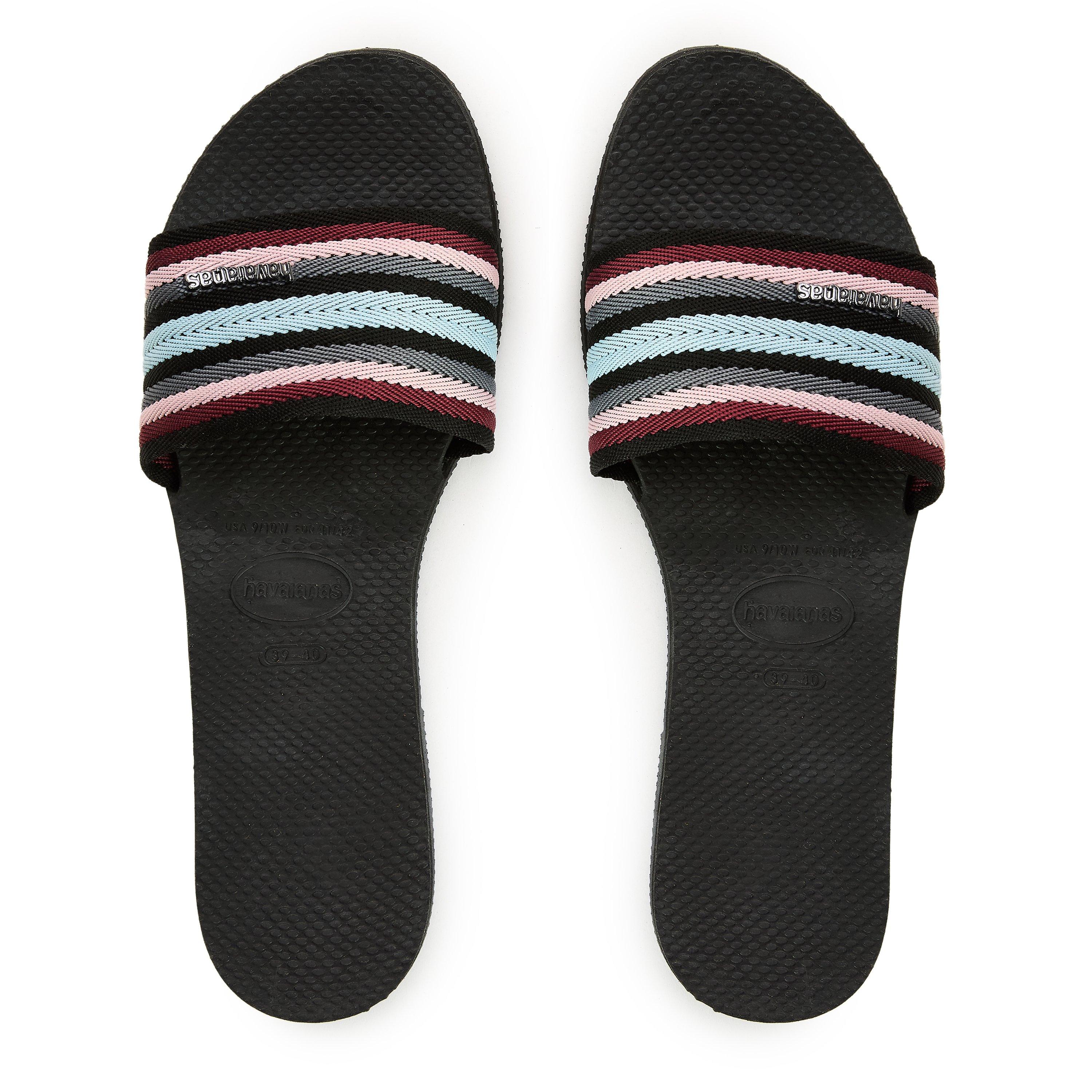 Black - Havaianas - Hav. You Malta Mix Black 35/36 Flip Flops Womens - 4