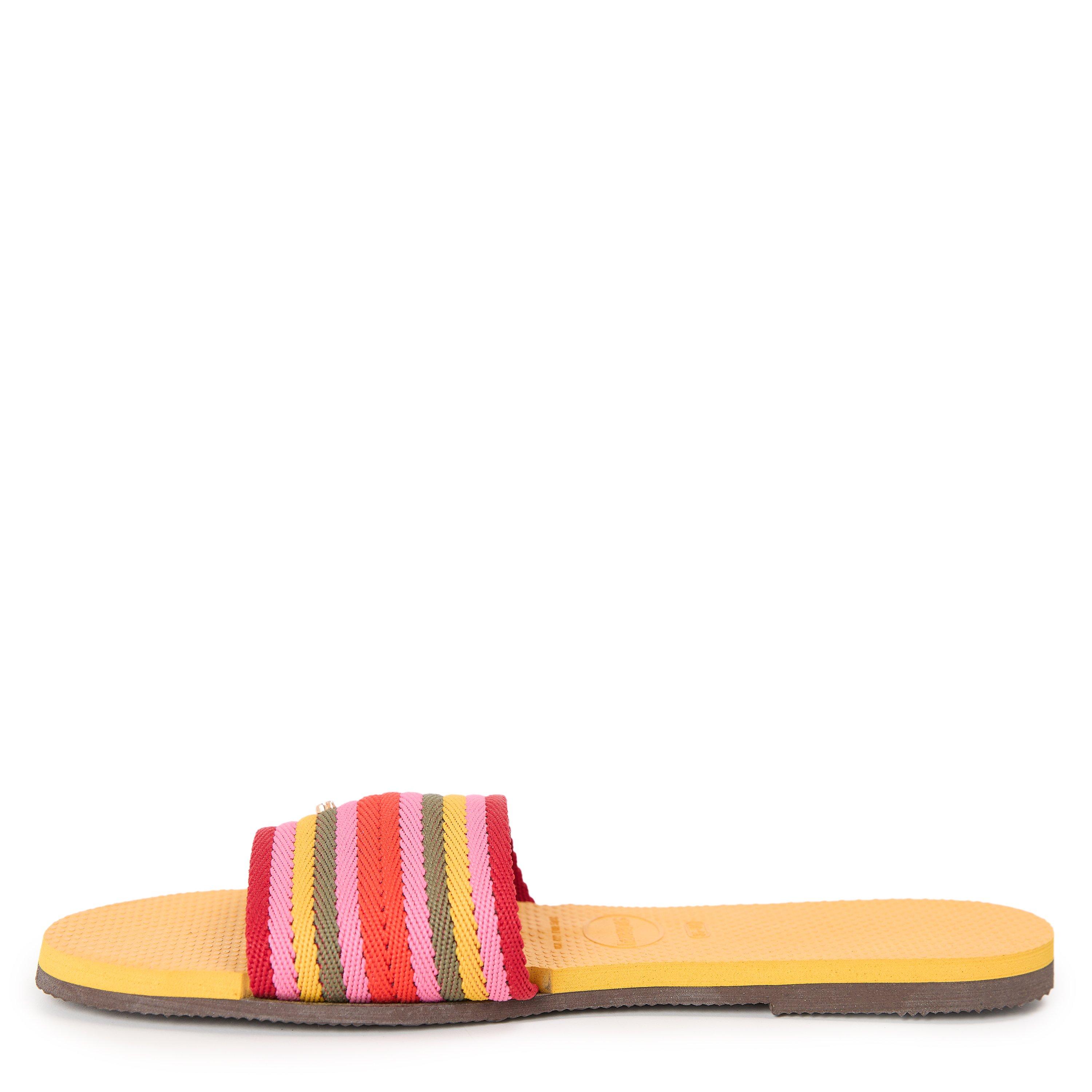 Orange Citrus - Havaianas - Women's Malta Mix Black Flip Flops - 2