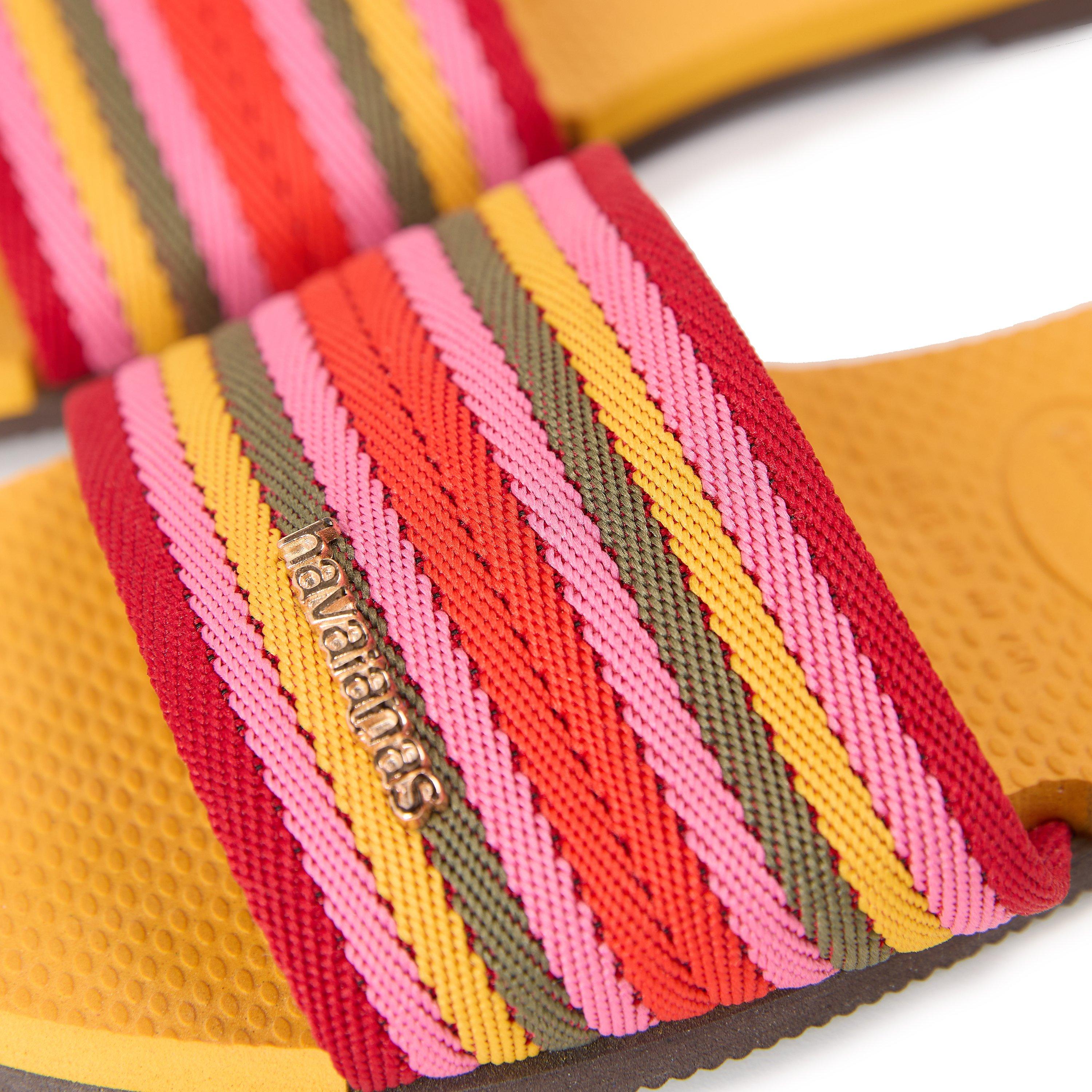Orange Citrus - Havaianas - Women's Malta Mix Black Flip Flops - 3