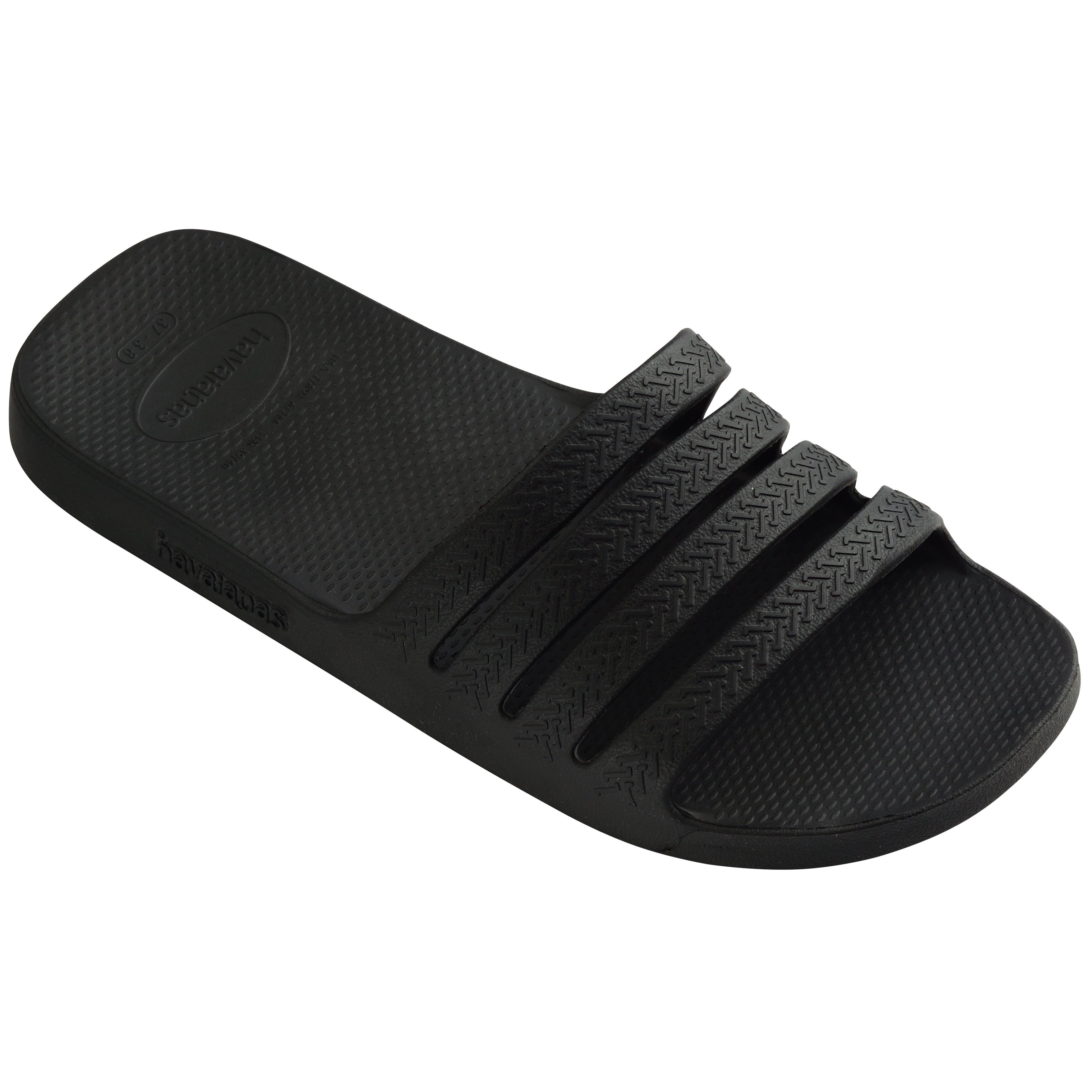 Black - Havaianas - Hav. Slide Stradi Black 33/34 Flip Flops Womens - 2
