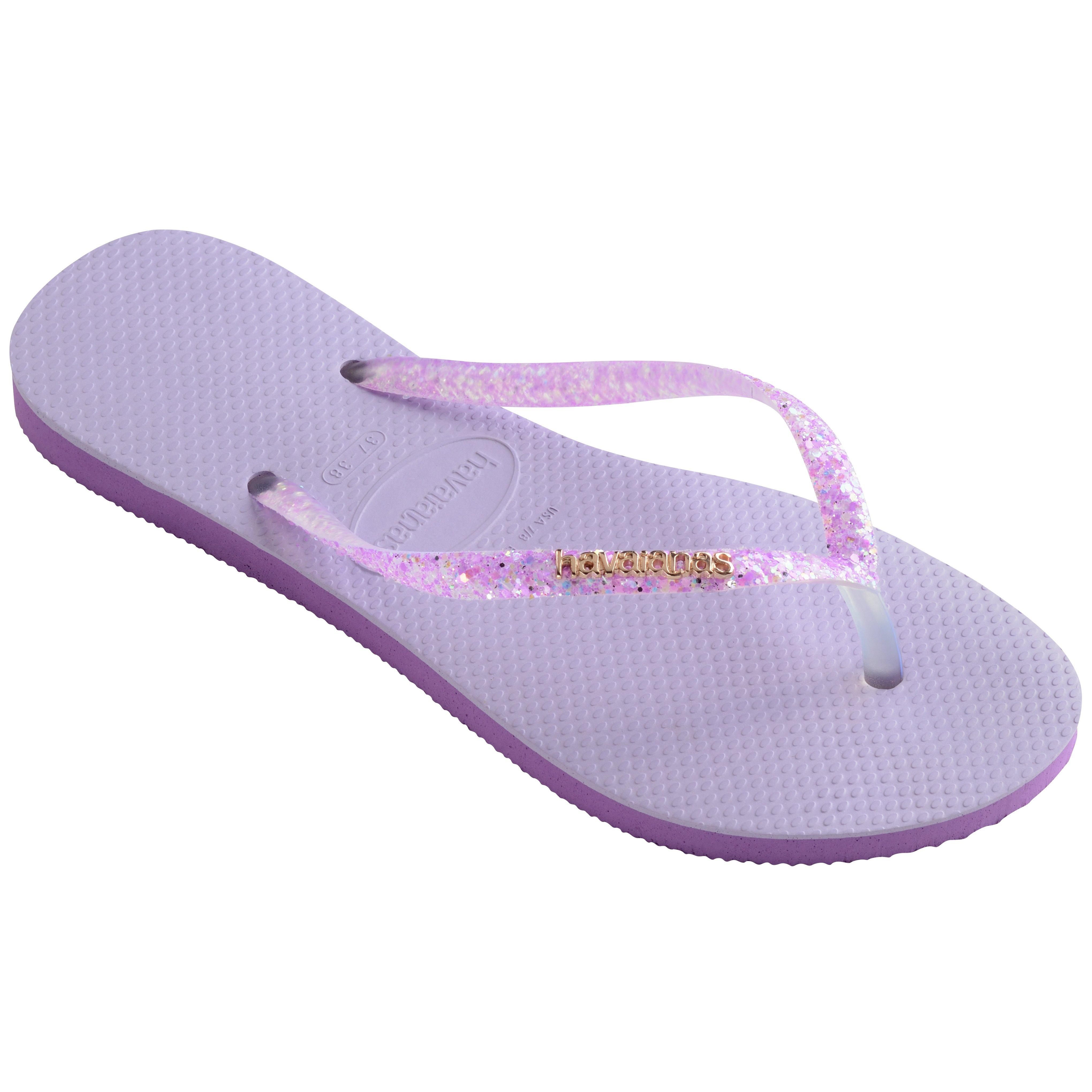 Lila - Havaianas - Hav. Slim Glitter Flourish Macaron Flip Flops Womens - 2