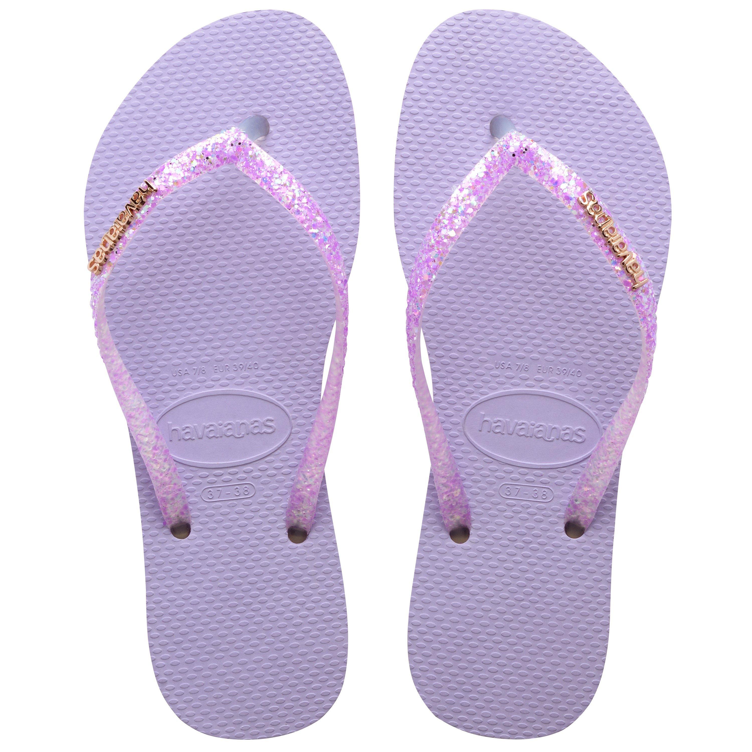 Lila - Havaianas - Hav. Slim Glitter Flourish Macaron Flip Flops Womens - 3