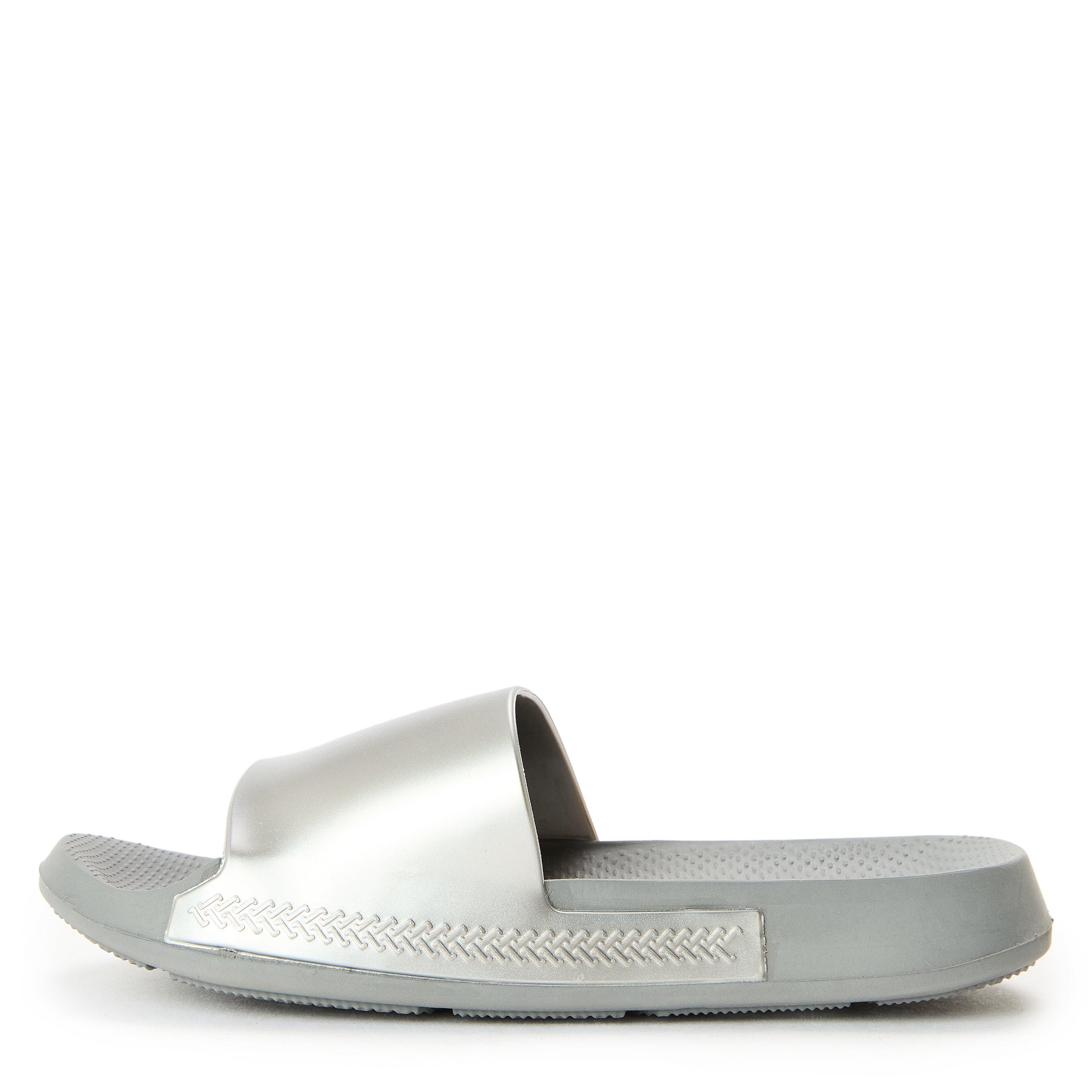 Steel Grey - Havaianas - Hav. Slide Classic Metallic Steel G Flip Flops Womens - 2