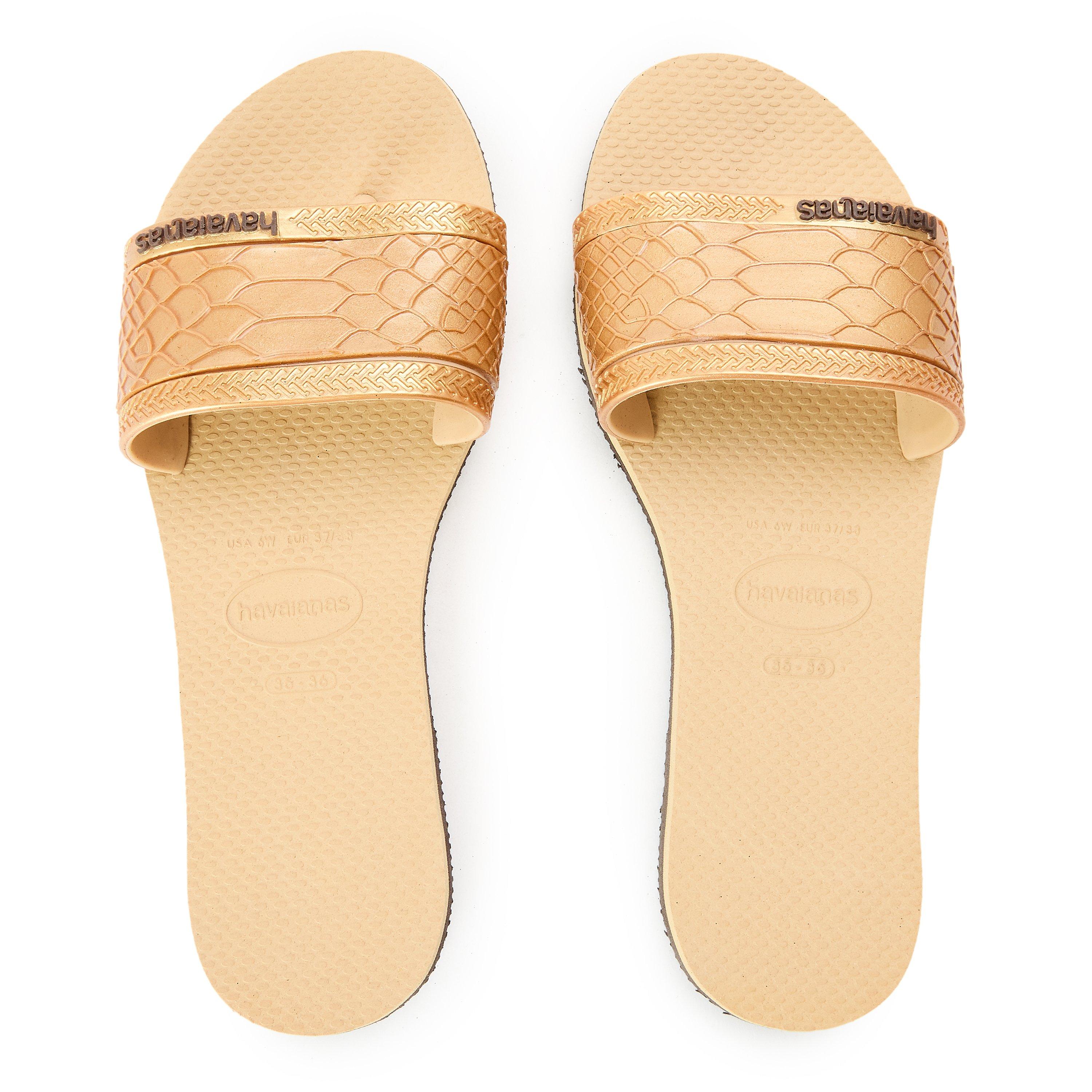 Gold - Havaianas - Women's Angra Wild Black Flip Flops - 4