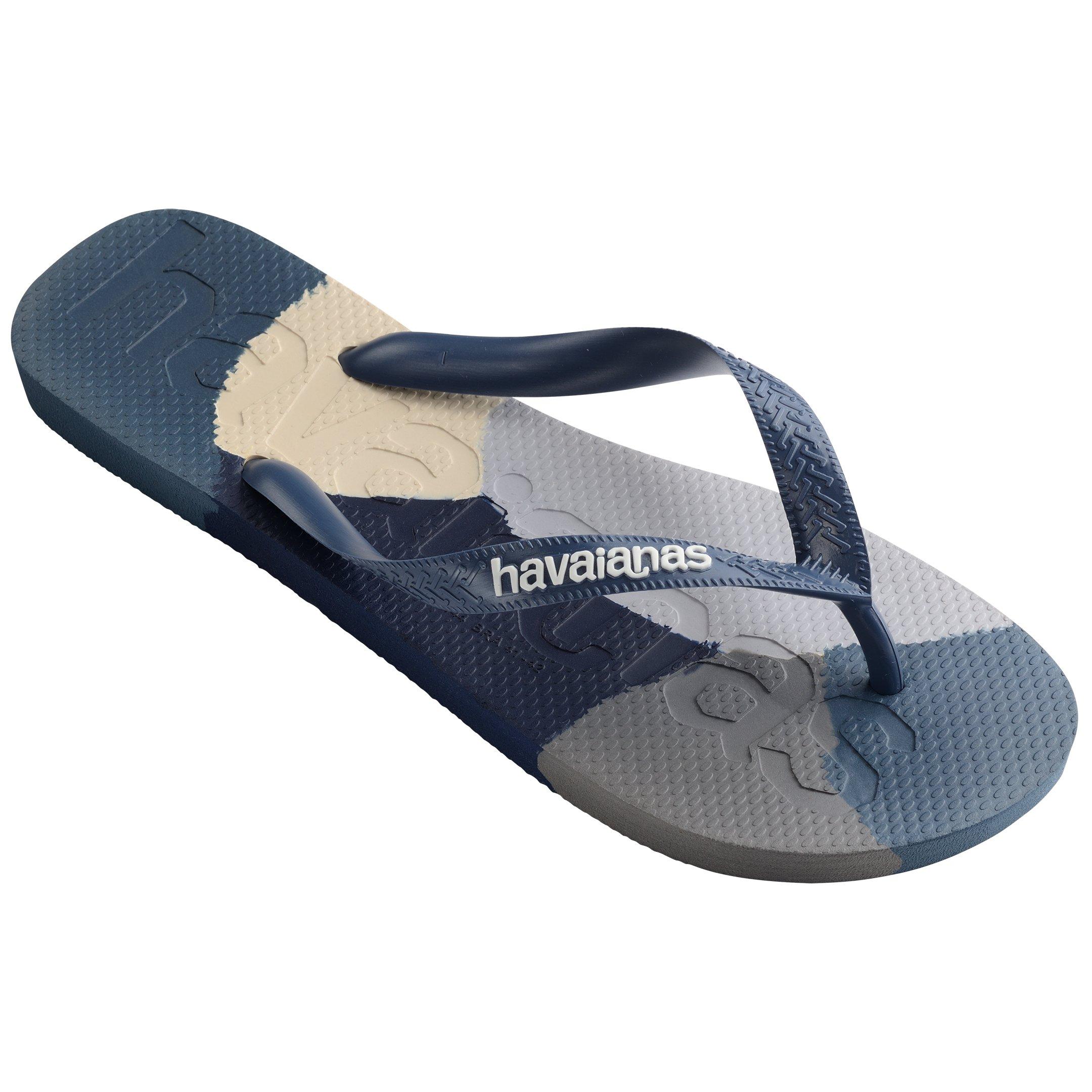 Indigo Blauw - Havaianas - Hav. Top Logomania Colors Ii Black Flip Flops Womens - 2