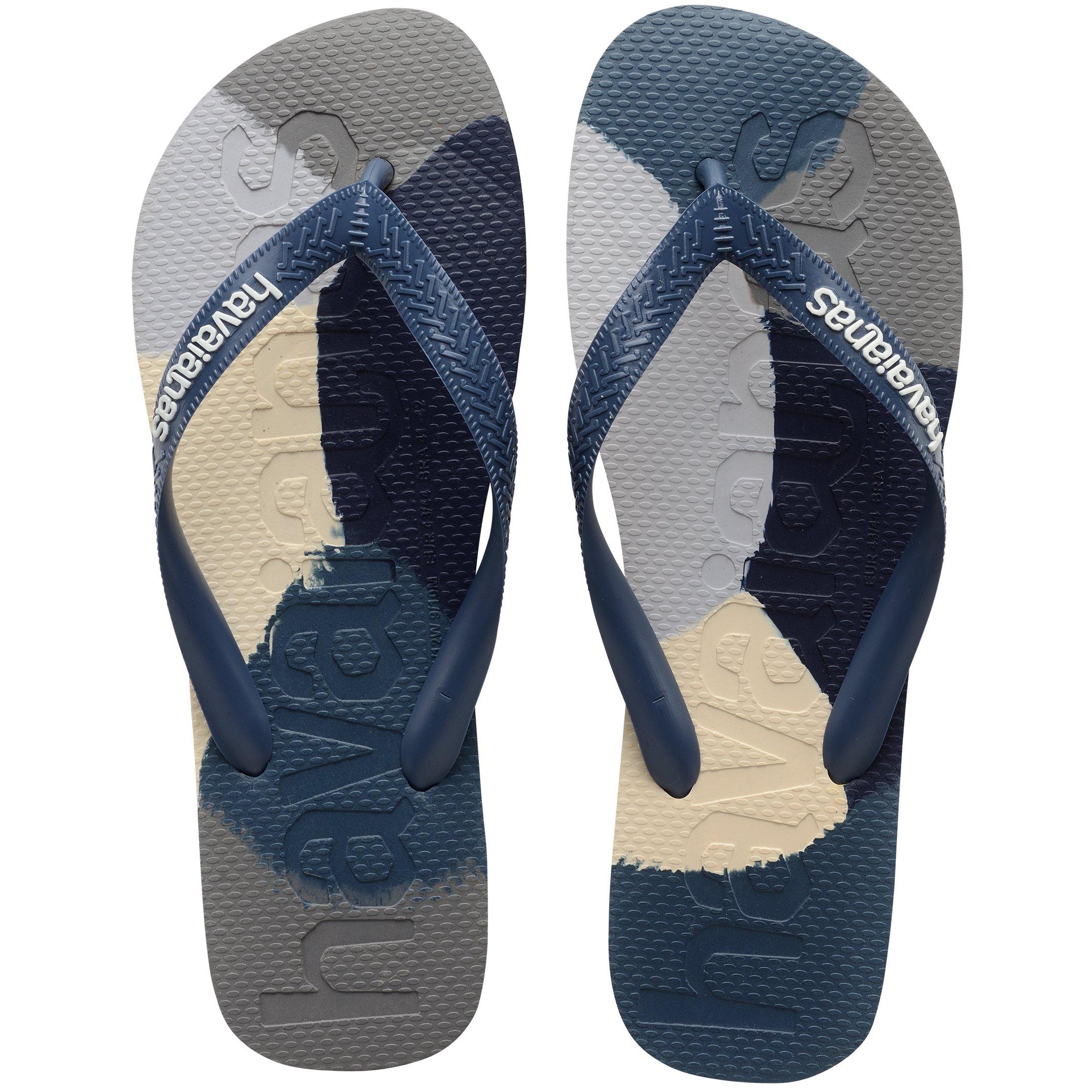 Indigo Blauw - Havaianas - Hav. Top Logomania Colors Ii Black Flip Flops Womens - 3