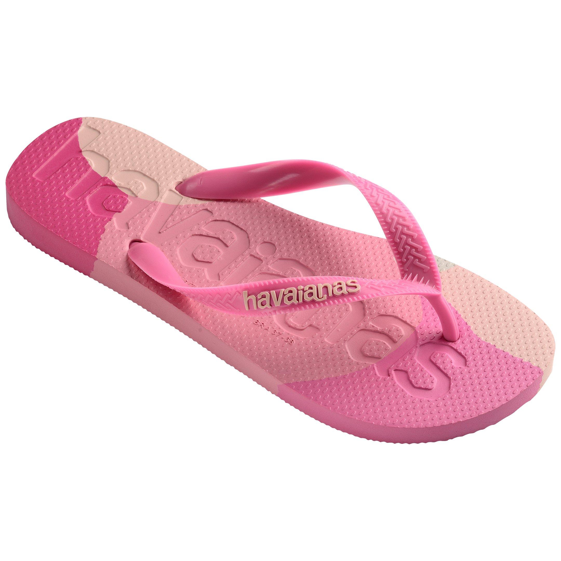 Rose de cristal - Havaianas - Hav. Top Logomania Colors Ii Black Flip Flops Womens - 2