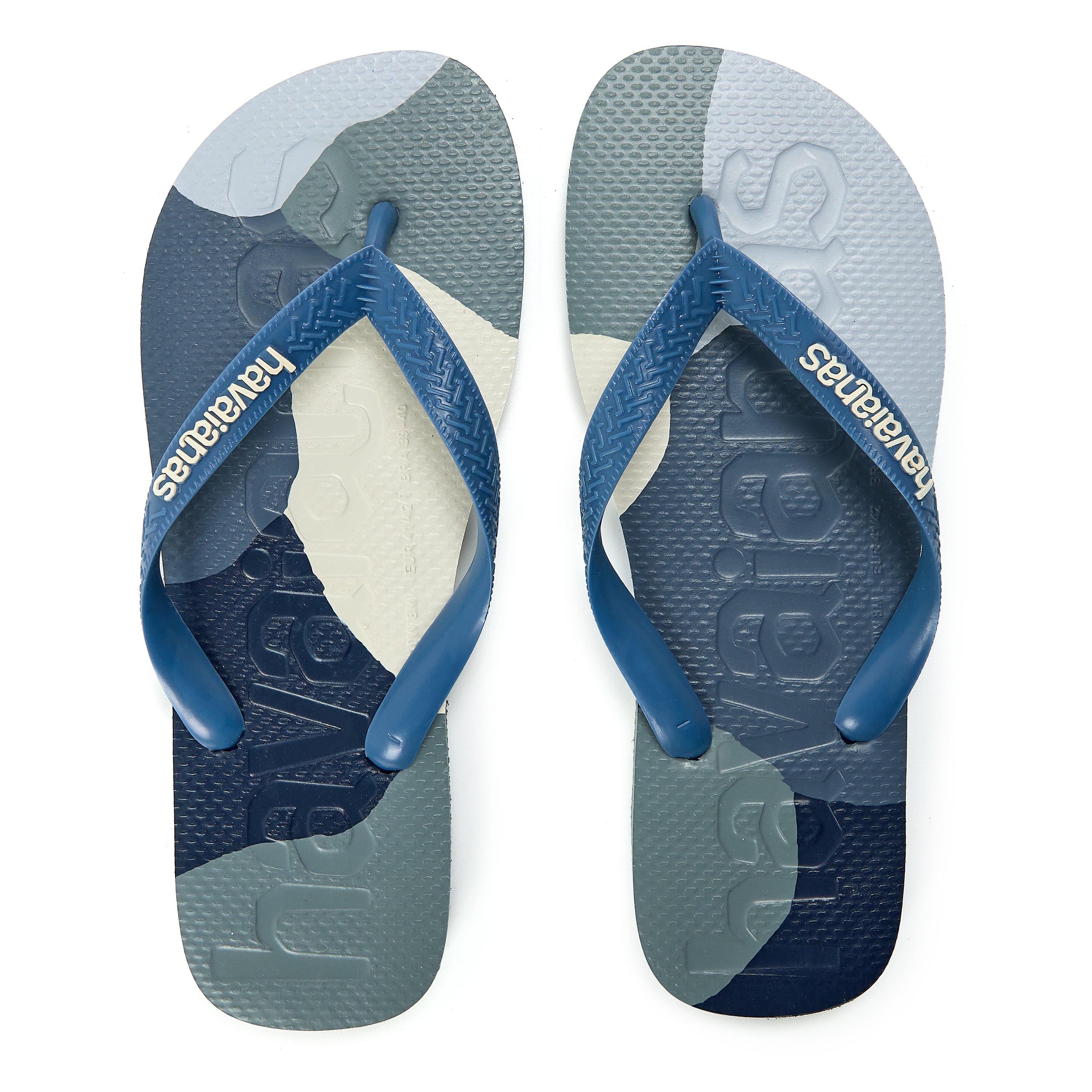 Indigo Blue - Havaianas - Hav. Top Logomania Colors Ii Black Flip Flops Womens - 4