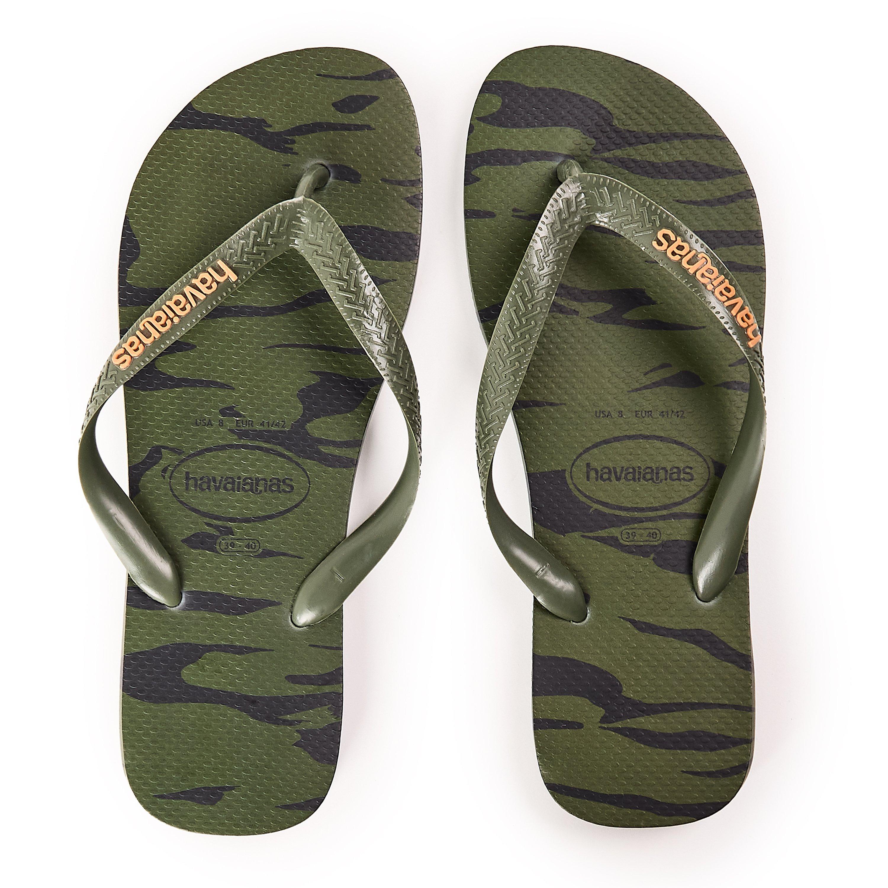 Groen - Havaianas - Hav. Top Camouflage Green 39/40 Flip Flops Womens - 4