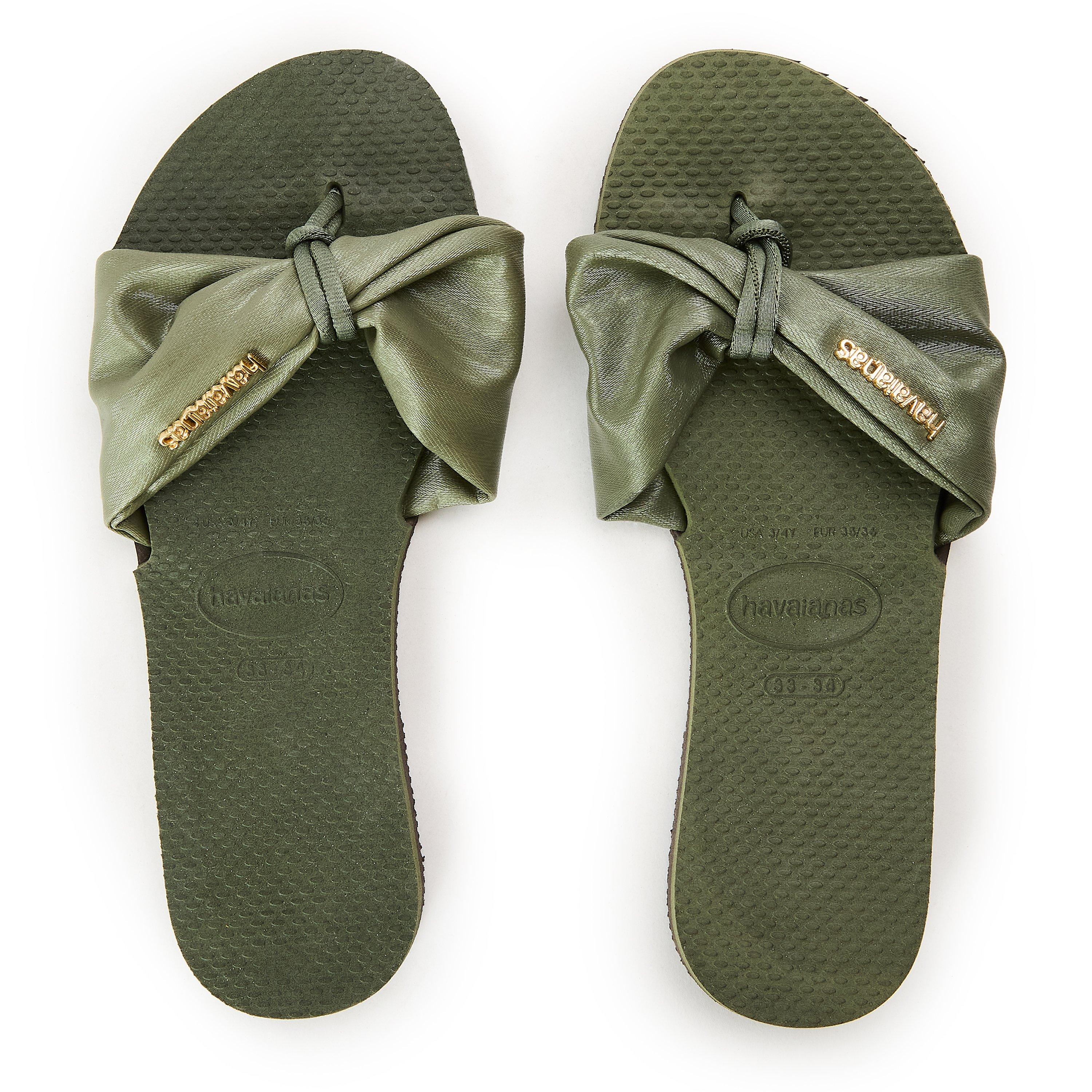 Green - Havaianas - Hav. You St Tropez Classic Green 33 Flip Flops Womens - 4