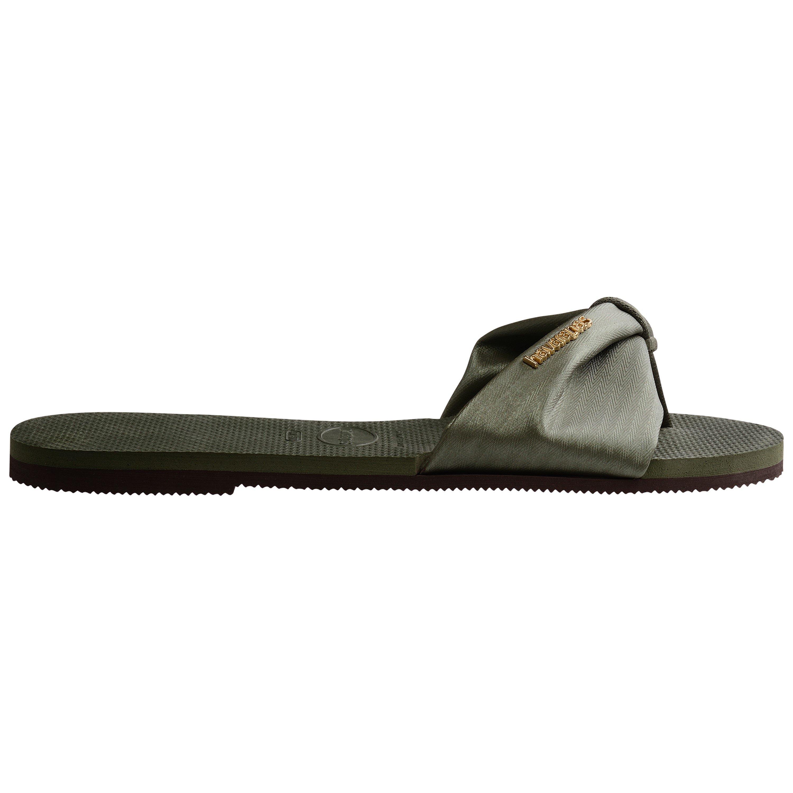 Green - Havaianas - Hav. You St Tropez Classic Green 35 Flip Flops Womens - 1
