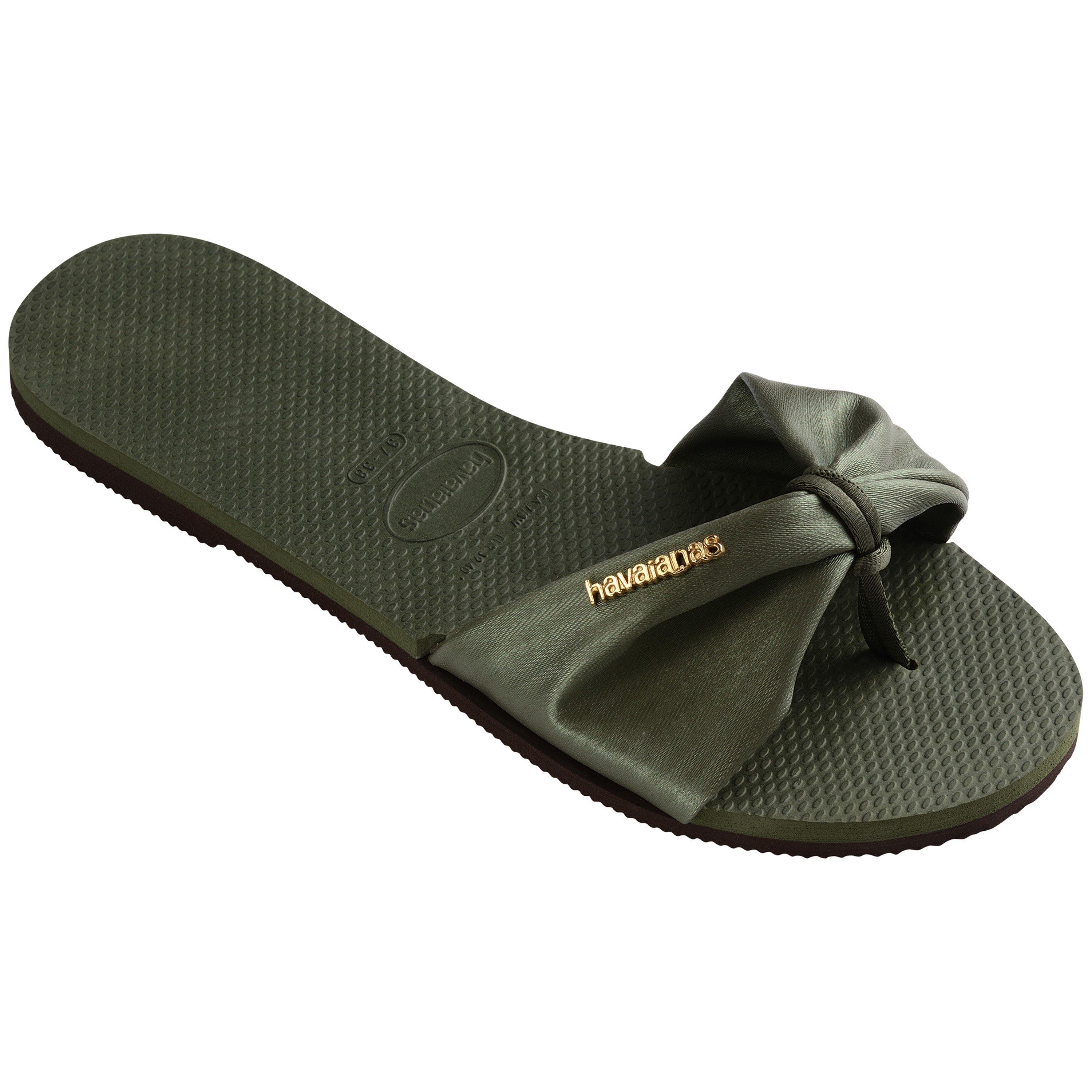 Green - Havaianas - Hav. You St Tropez Classic Green 35 Flip Flops Womens - 2