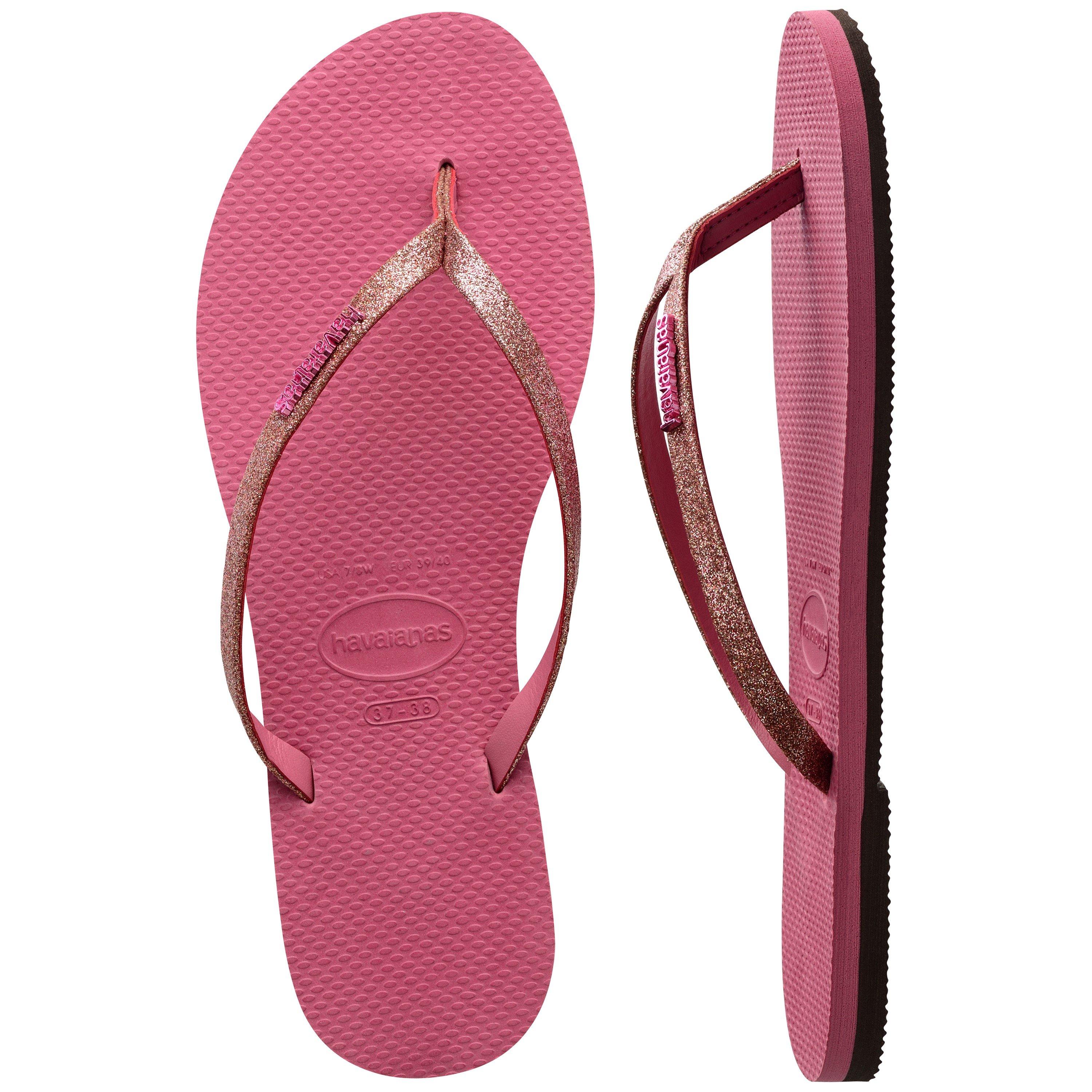 Velvet Rose - Havaianas - Hav. You Glitter Golden 35/36 Flip Flops Womens - 7