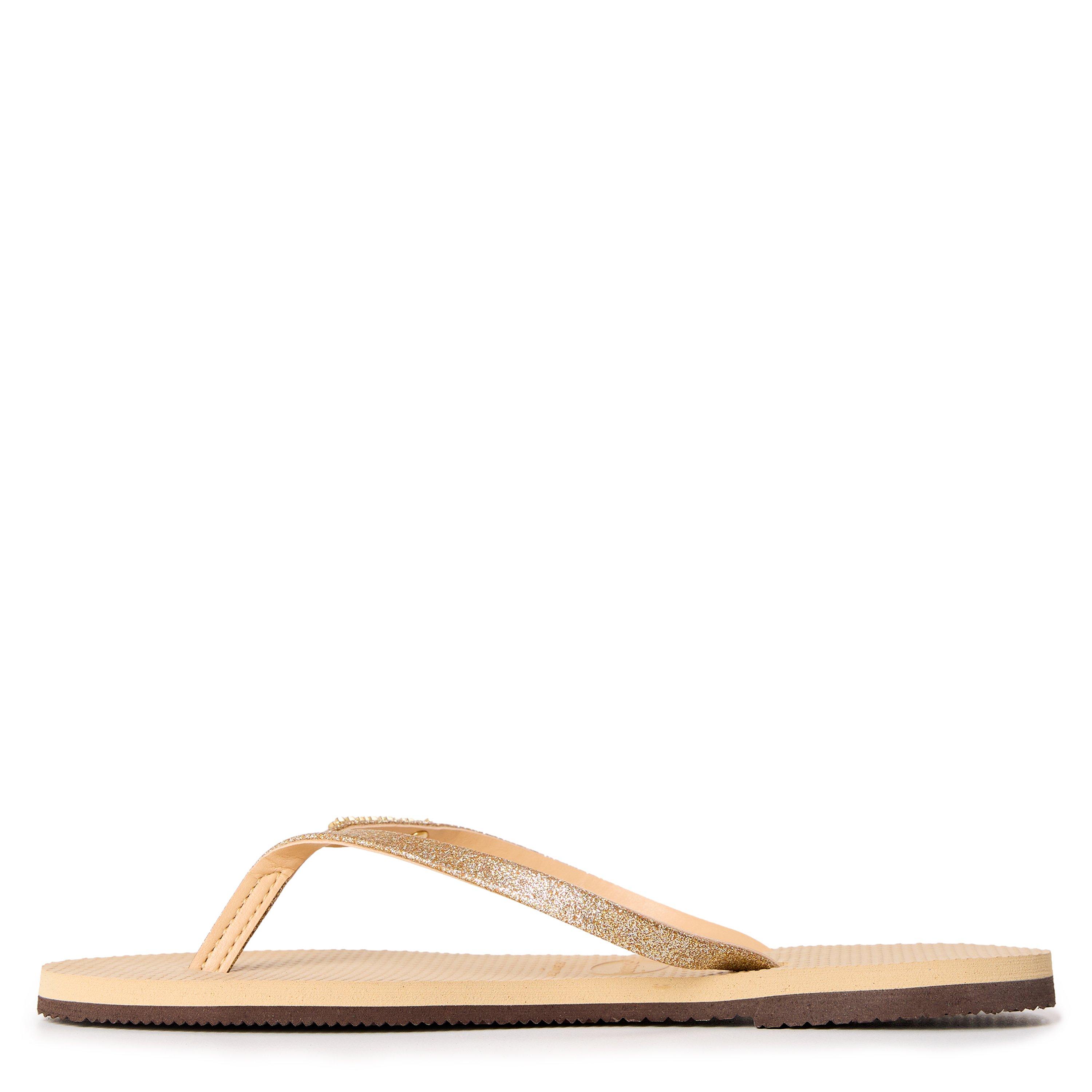 Gold - Havaianas - Hav. You Glitter Golden 35/36 Flip Flops Womens - 2