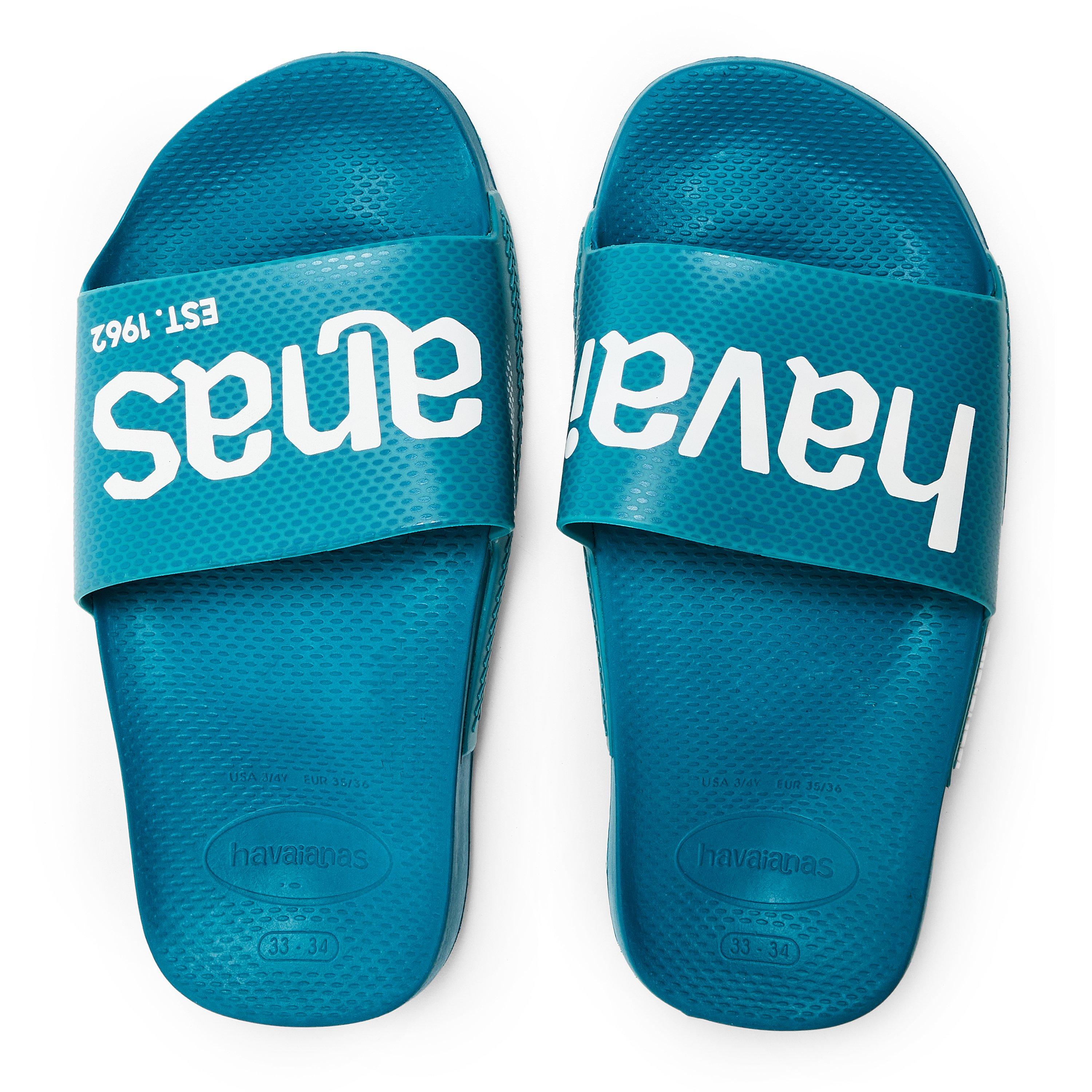 Amznte Blue - Havaianas - Women's Slide Flip Flops - 4