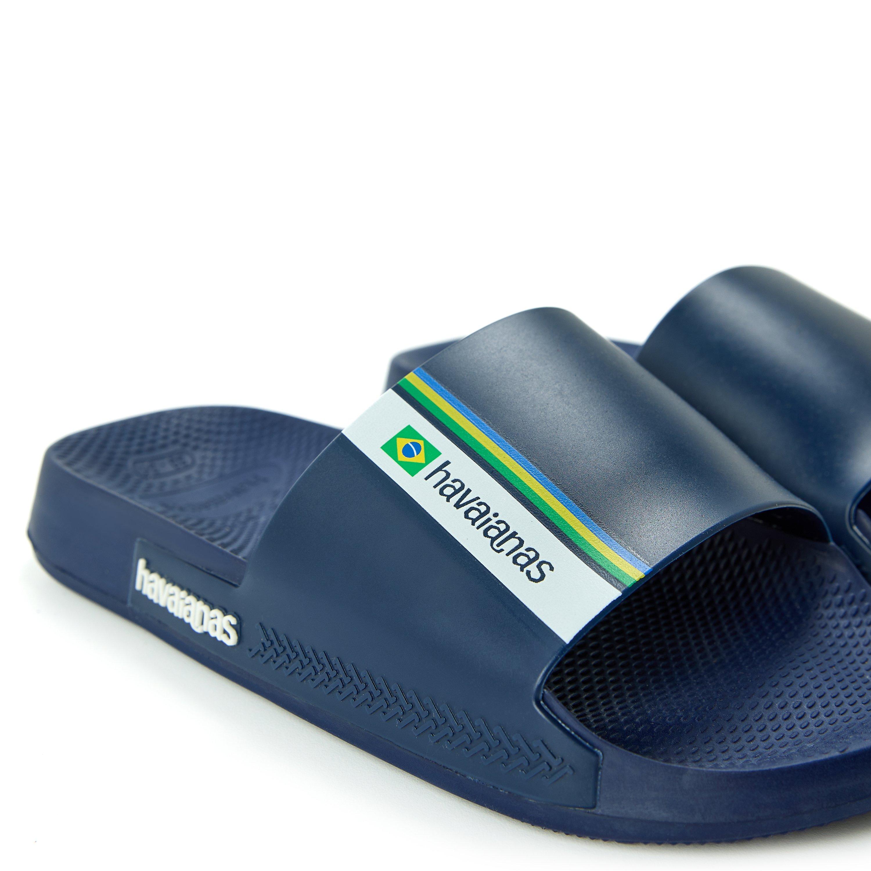 Amznte Blue - Havaianas - Women's Classic Logomania Black Flip Flops - 3