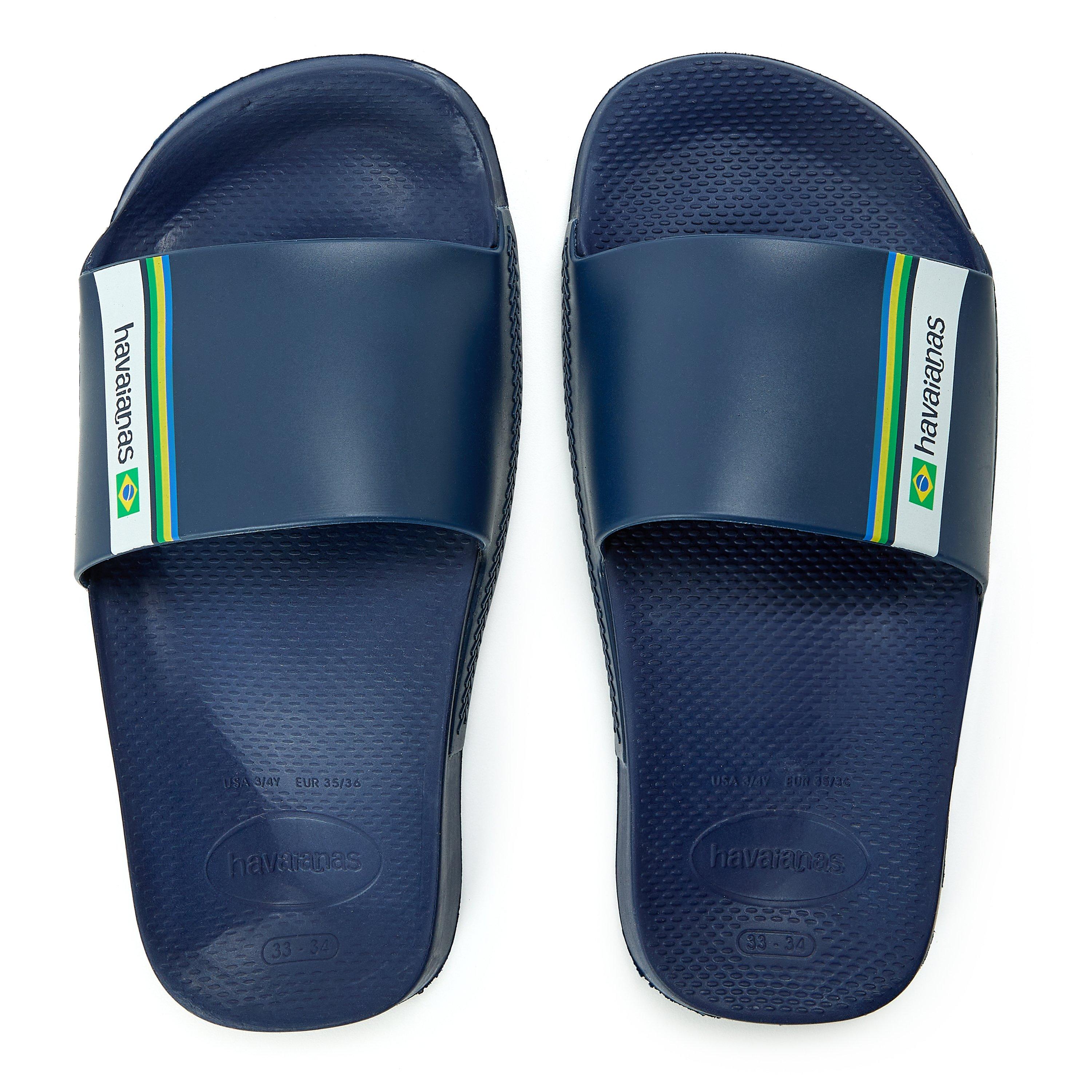Amznte Blue - Havaianas - Women's Classic Logomania Black Flip Flops - 4