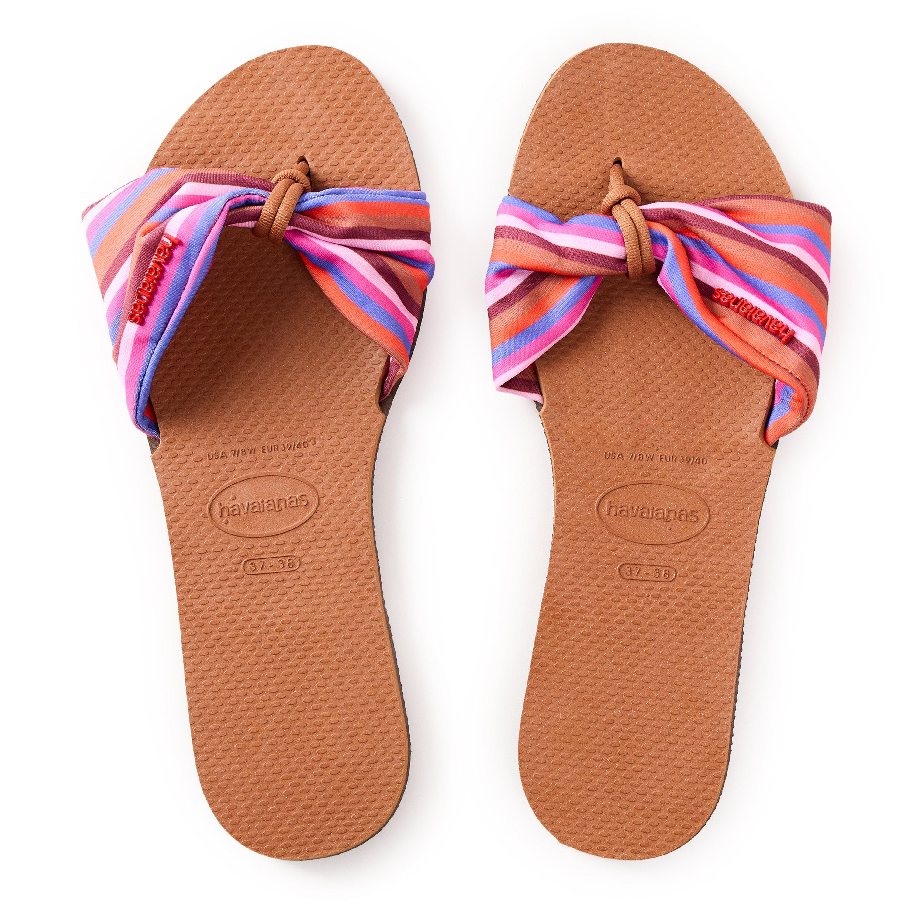 Rust - Havaianas - Hav. You Saint Tropez Print Navy Bl Flip Flops Womens - 3