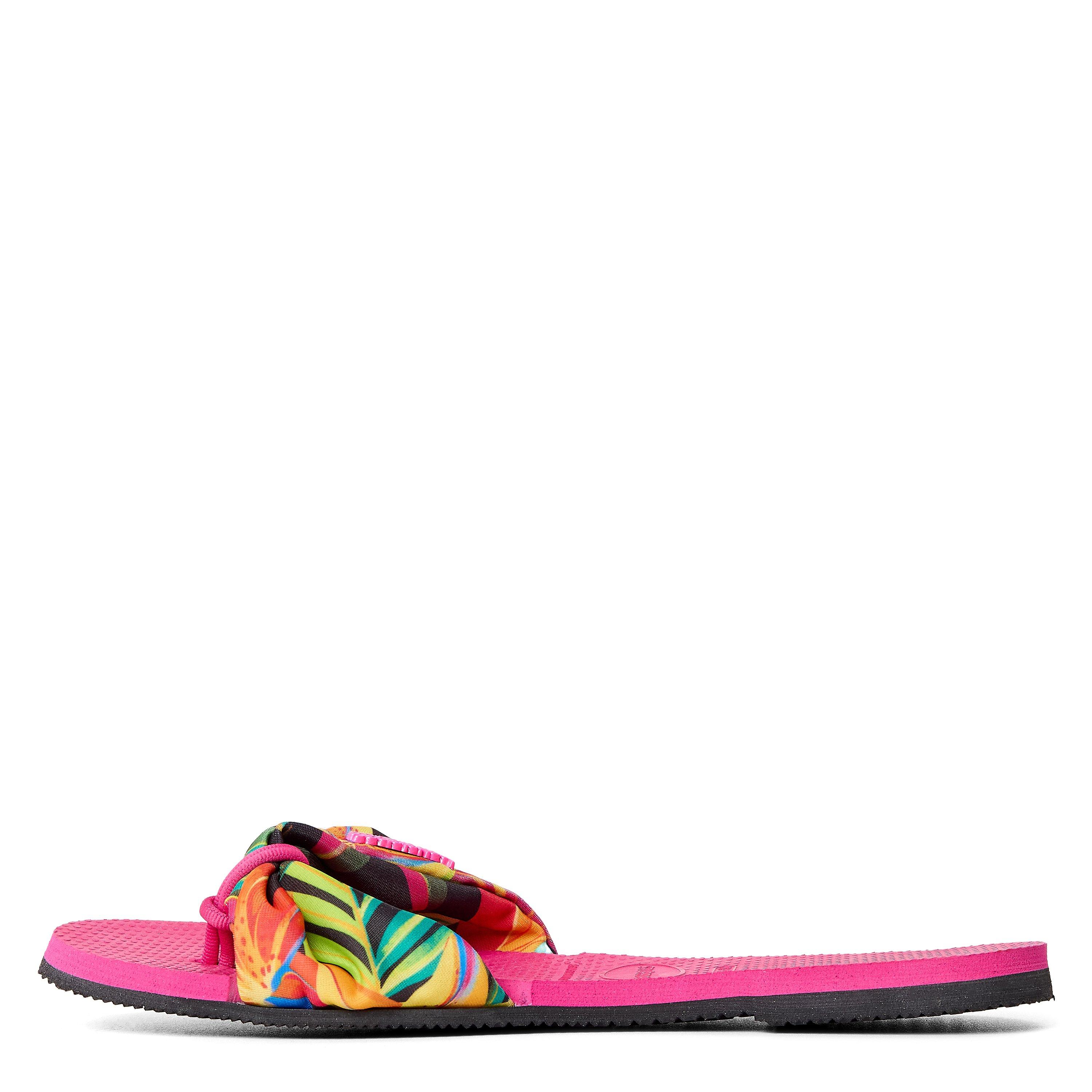 Pink Electric - Havaianas - Women's Saint Tropez Print Navy Flip Flops - 2