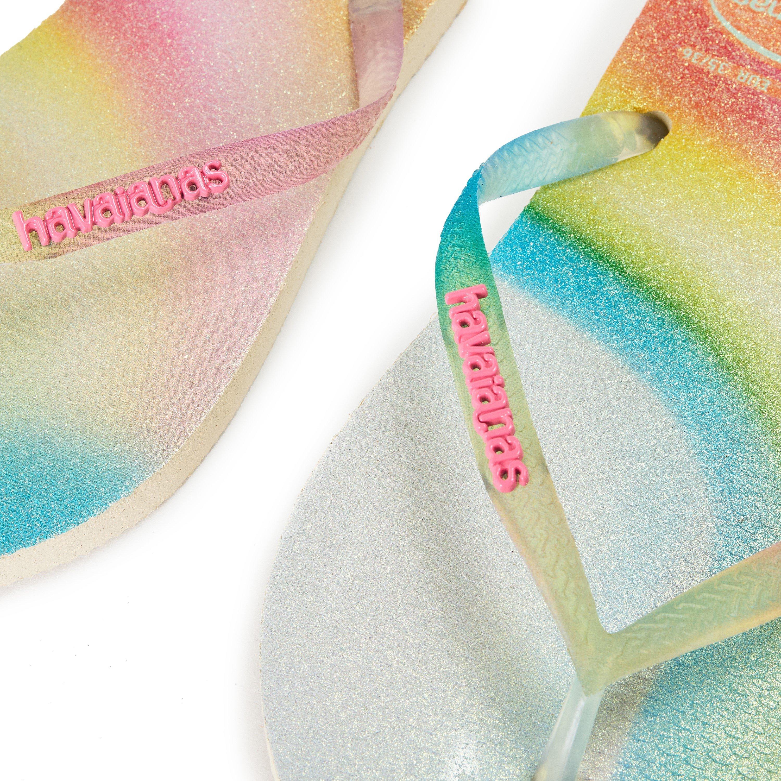 Beige - Havaianas - Women's Slim Metallic Flip Flops - 3