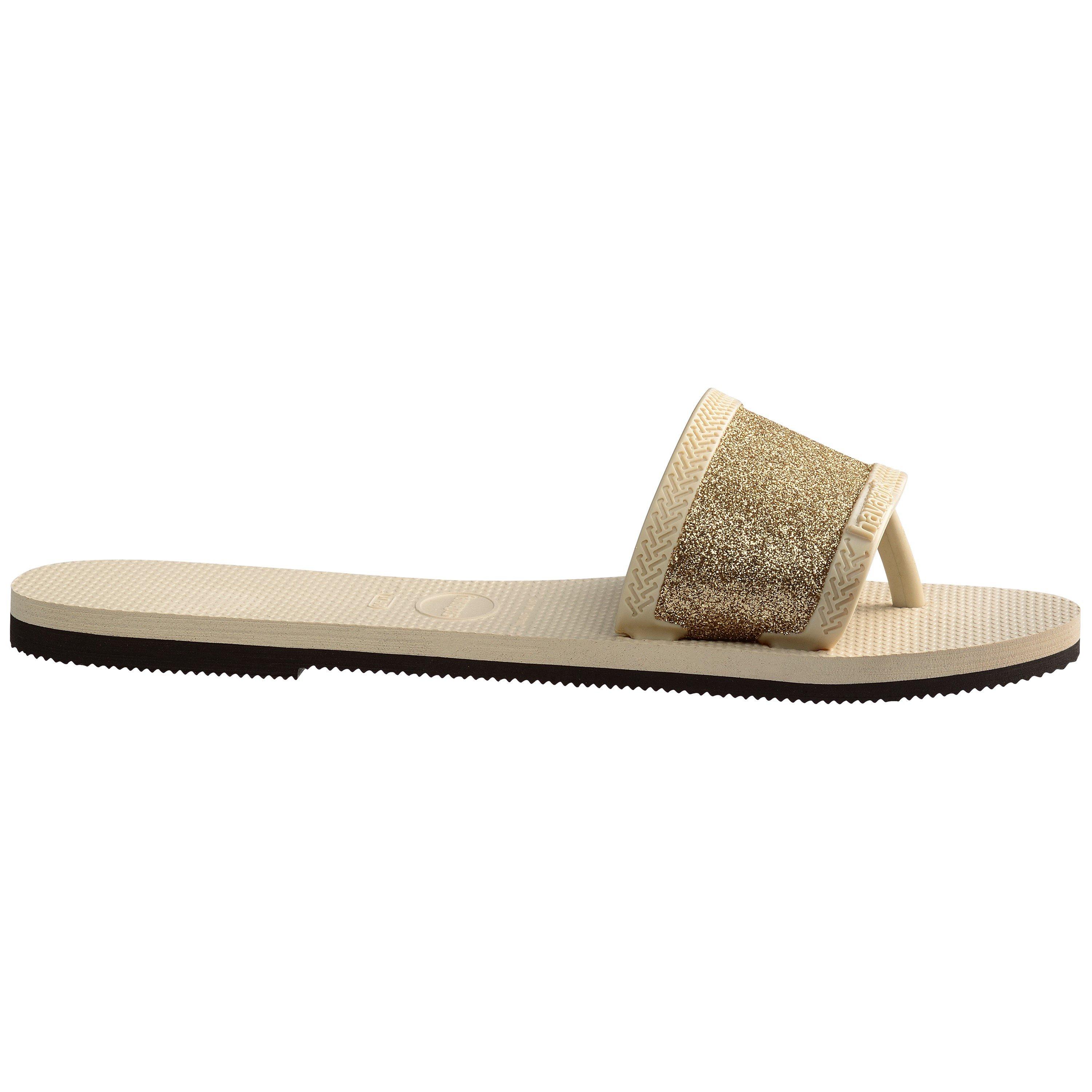 Hav. You Angra Glitter Beige 41/42 Flip Flops Womens