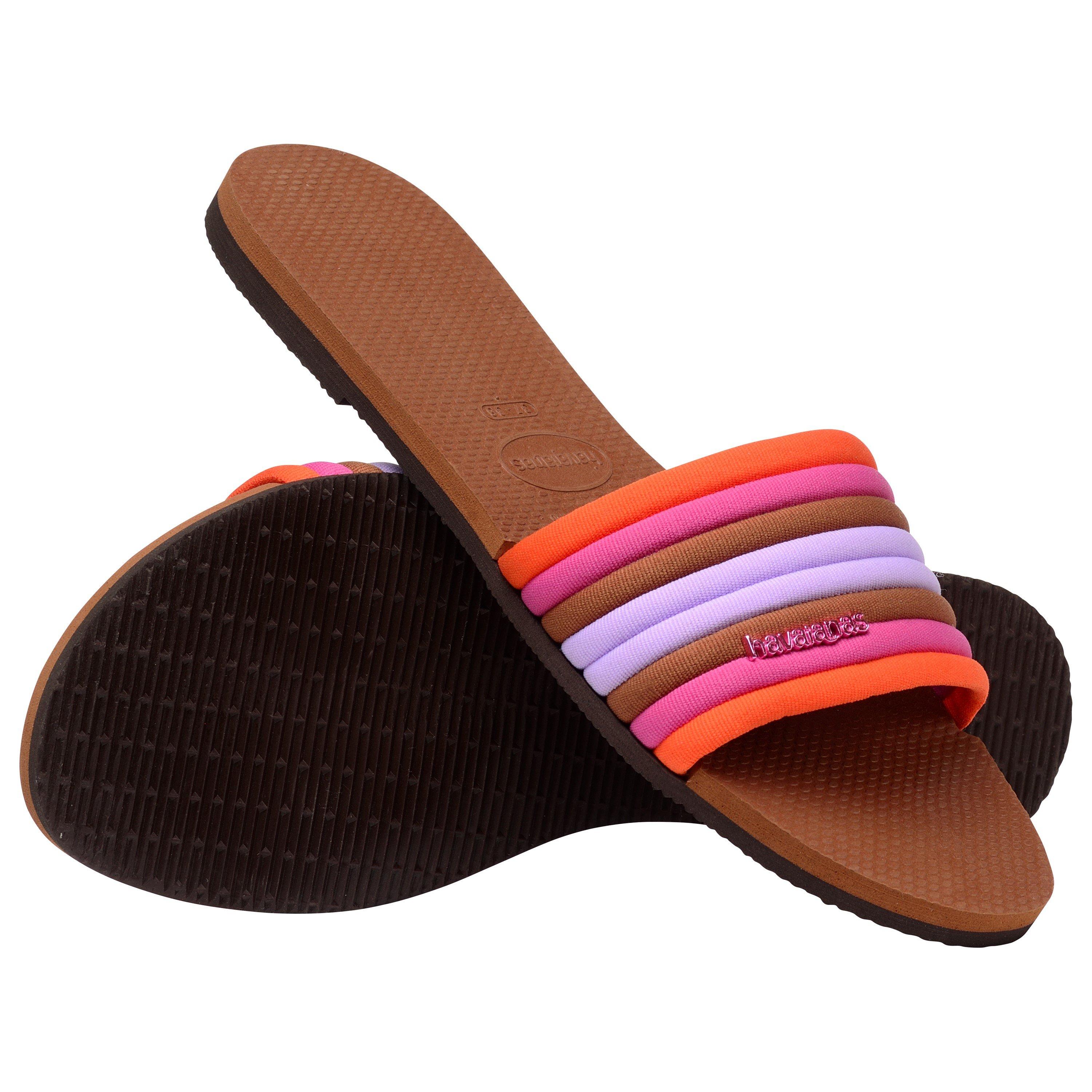 Rust - Havaianas - Hav. You Malta Cool Black 33/34 Flip Flops Womens - 3