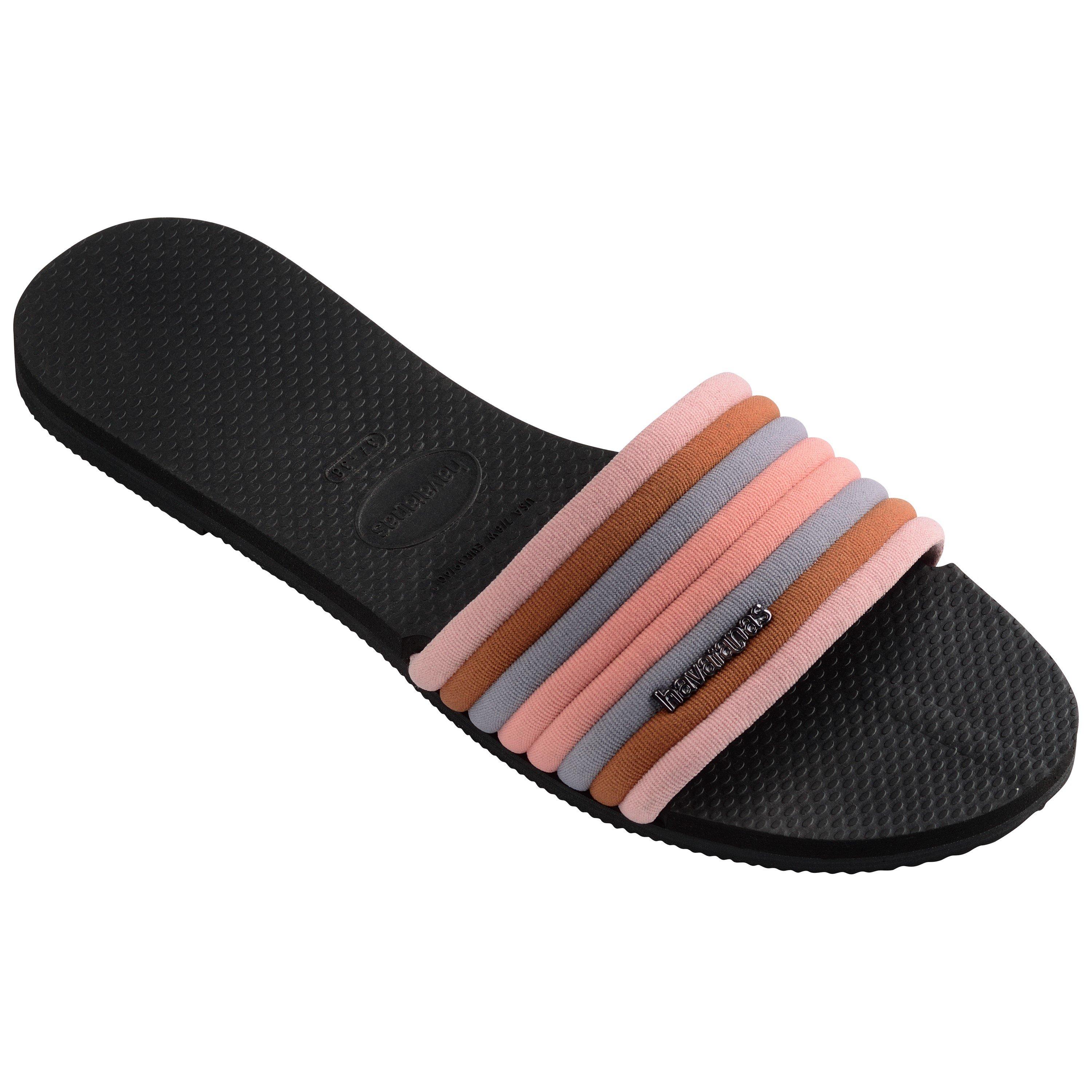 Black - Havaianas - Hav. You Malta Cool Black 35/36 Flip Flops Womens - 2