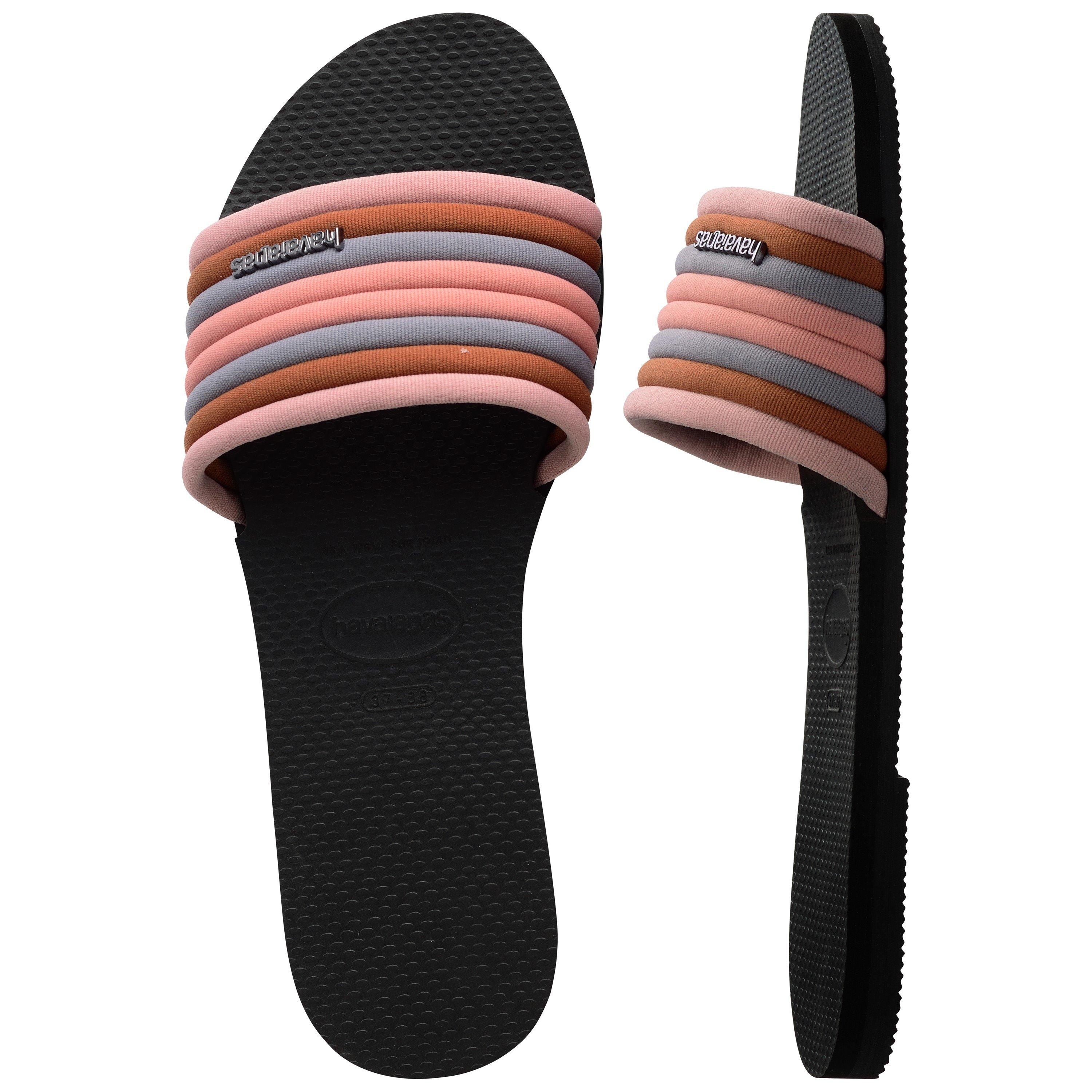 Black - Havaianas - Hav. You Malta Cool Black 35/36 Flip Flops Womens - 3