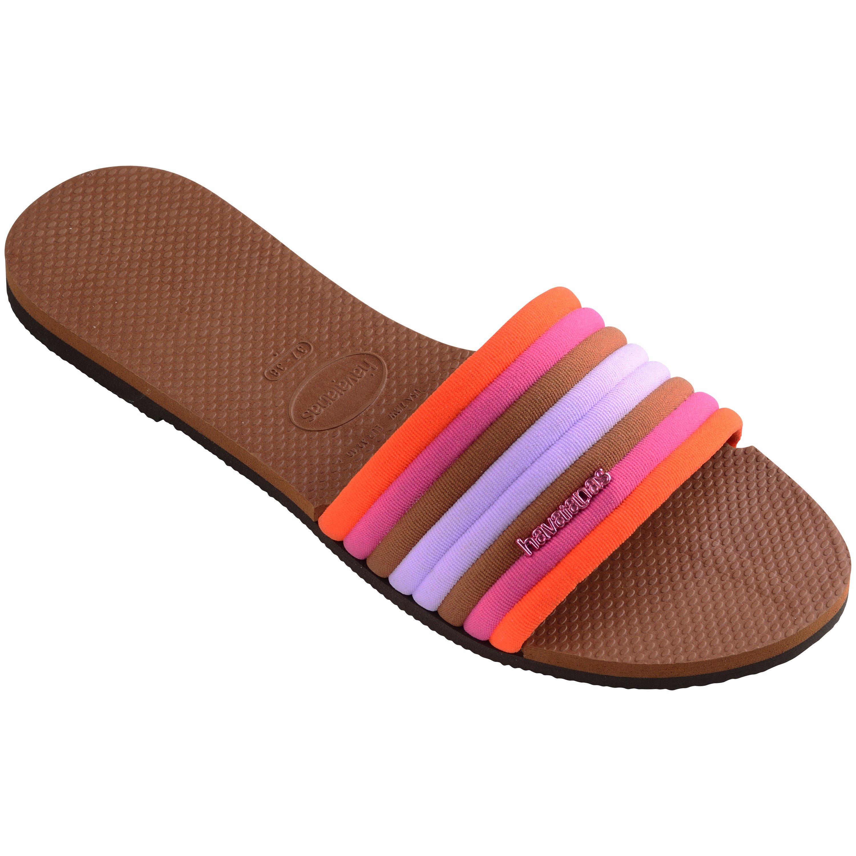 Havaianas Women's Malta Cool Black Flip Flops - Rust - 3/4